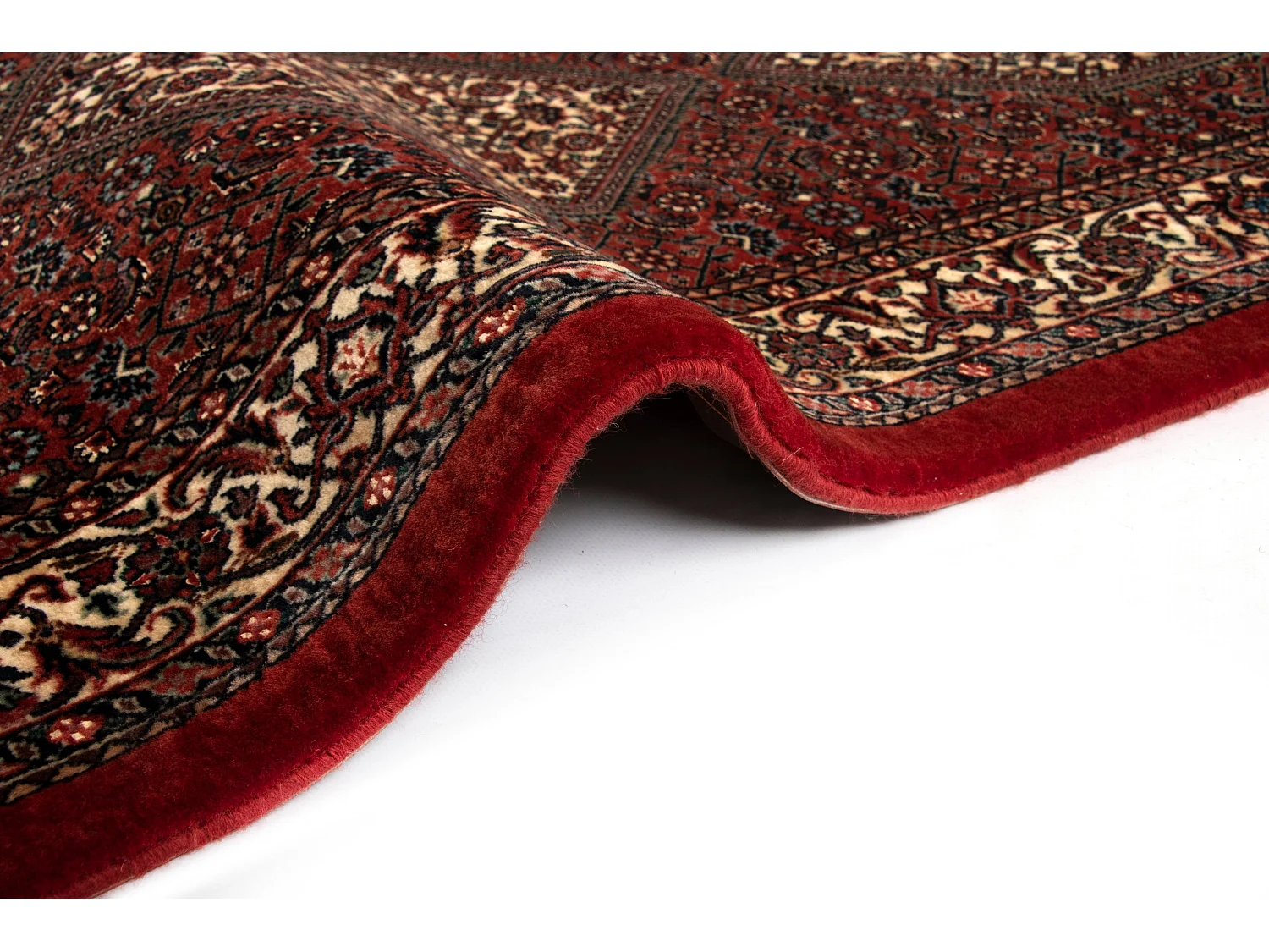 Tapis de couloir en laine 84x341 rouge Bidjar