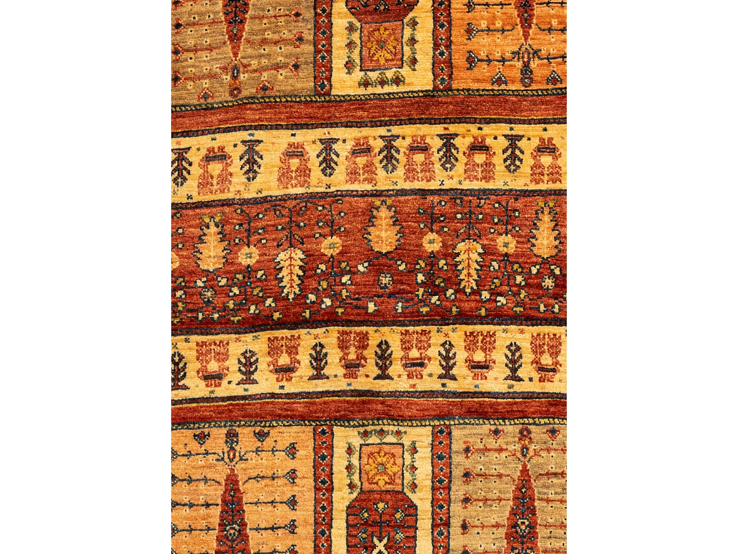 Wollteppich 106x158 Braun Kashkuli