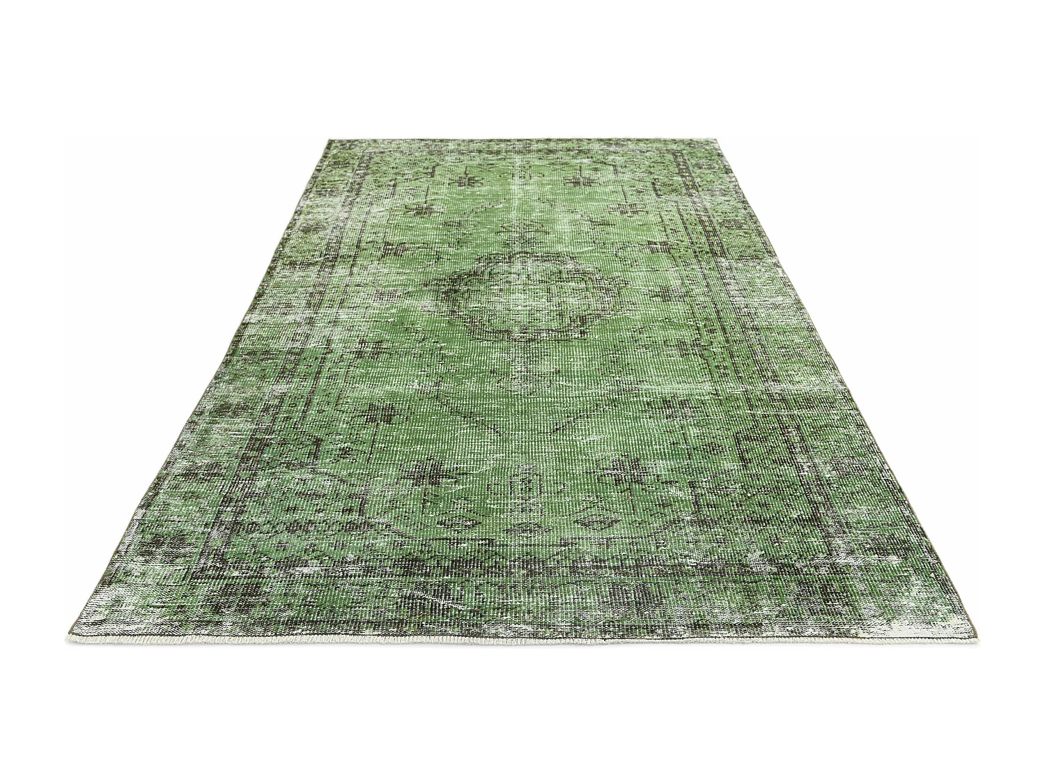 Tappeto in lana 165x277 verde Ultra Vintage