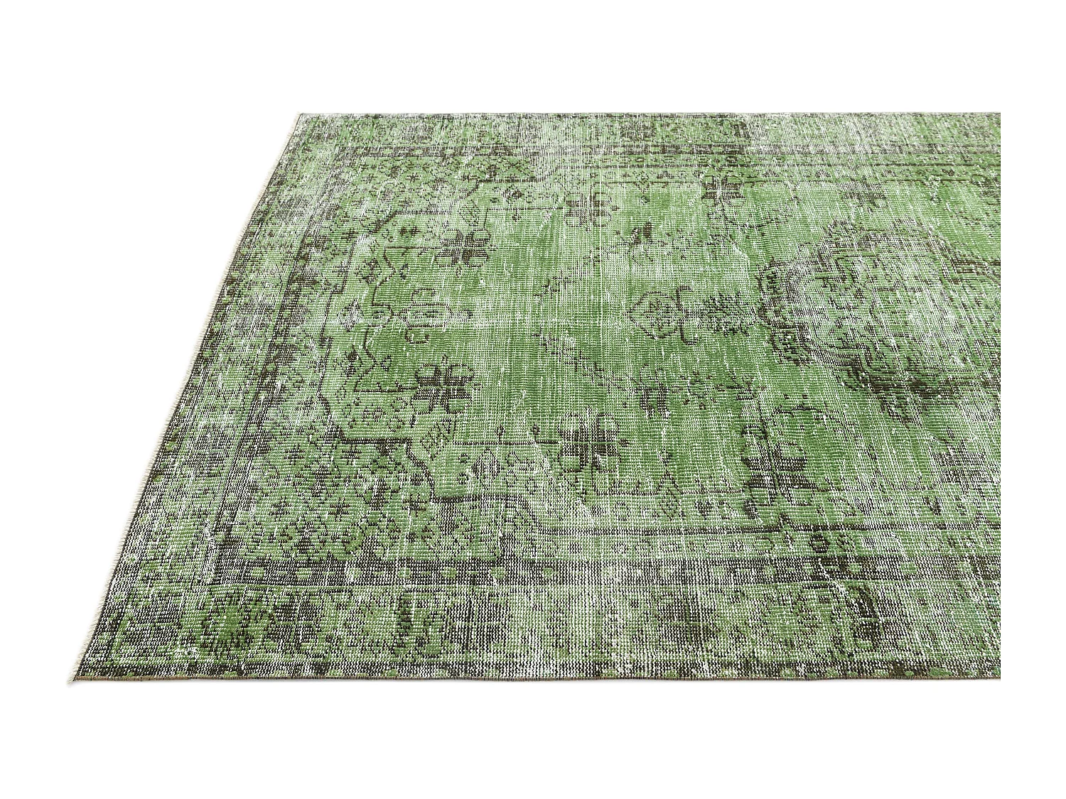 Tappeto in lana 165x277 verde Ultra Vintage