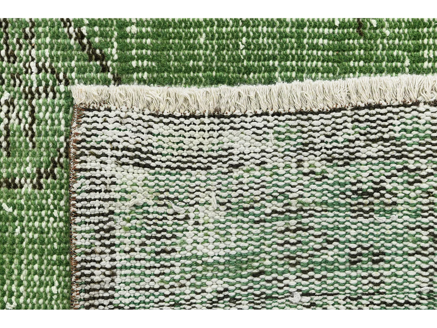 Tappeto in lana 165x277 verde Ultra Vintage