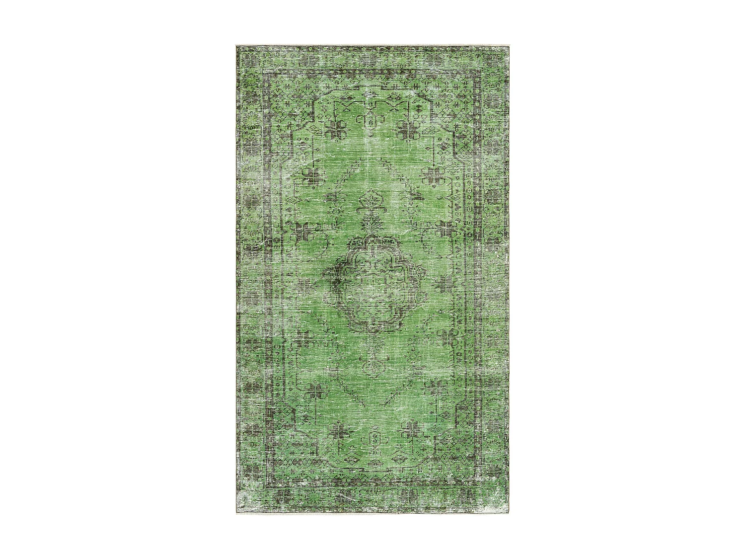 Tappeto in lana 165x277 verde Ultra Vintage