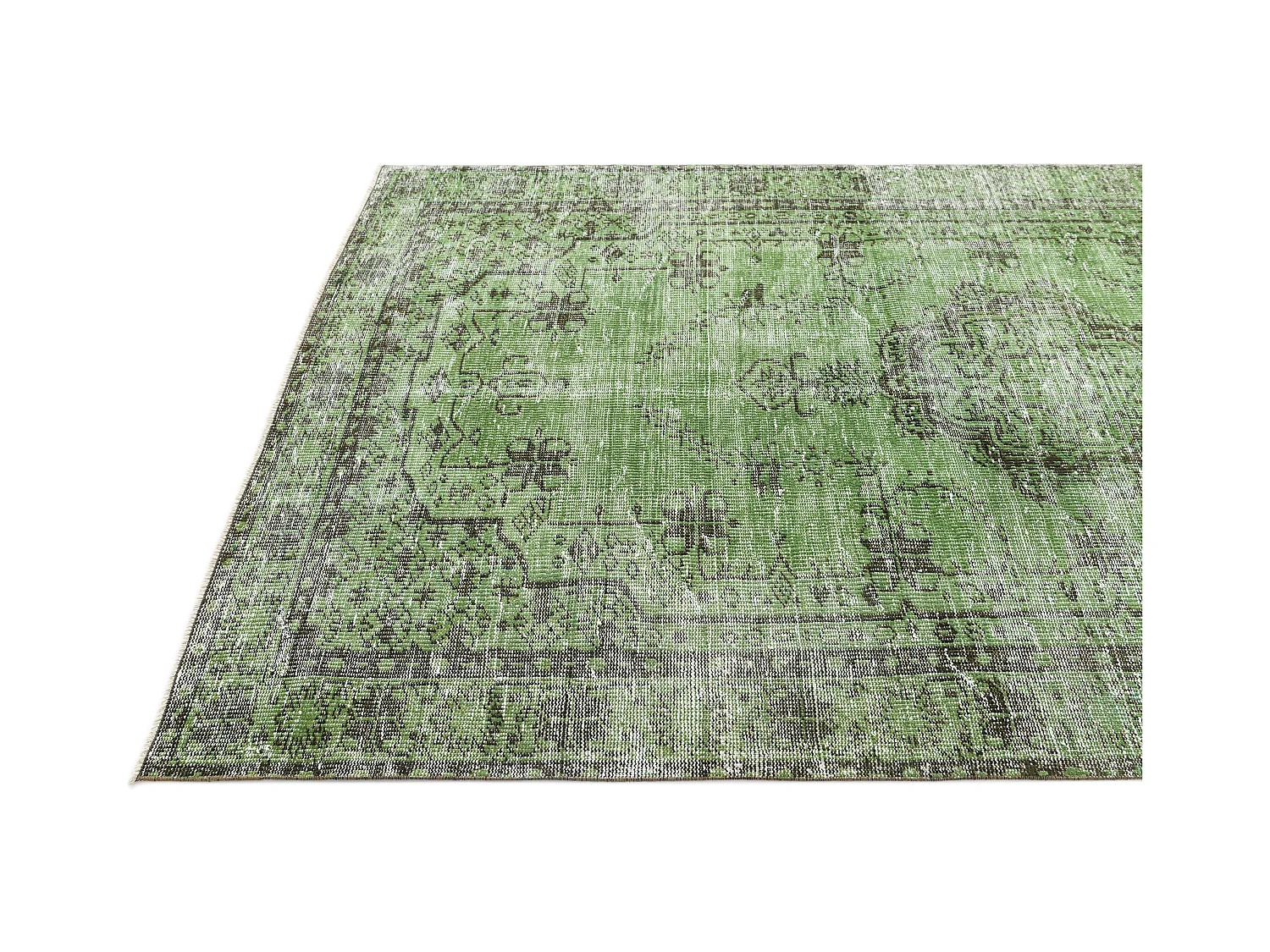Wollteppich 165x277 Grün Ultra Vintage