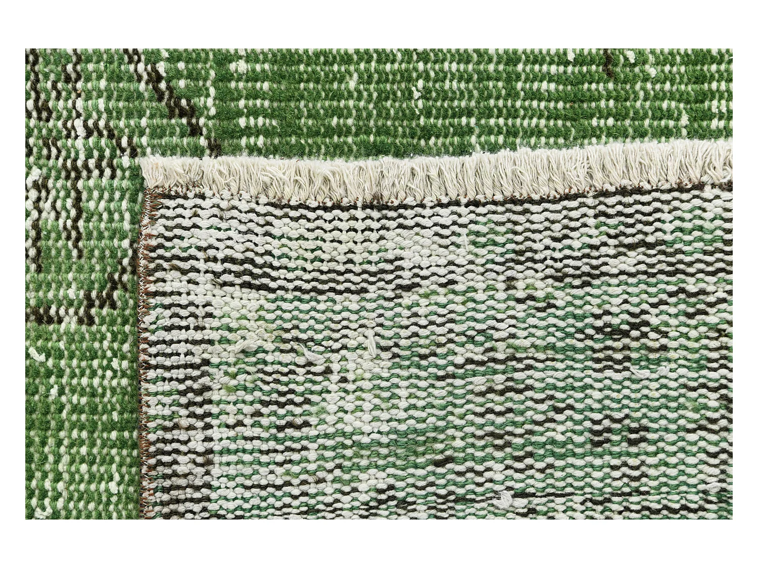 Wollteppich 165x277 Grün Ultra Vintage