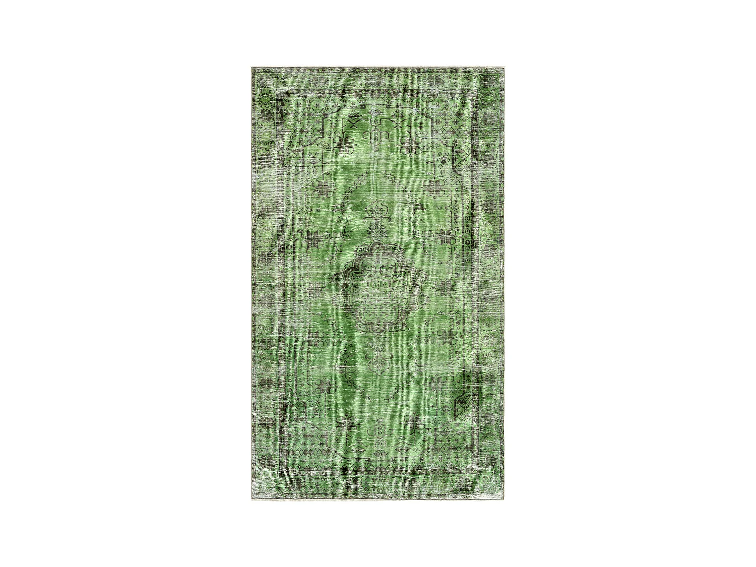 Wollteppich 165x277 Grün Ultra Vintage