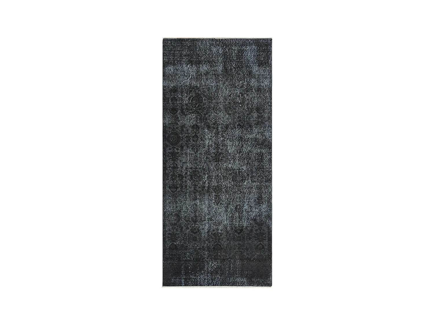 Tapis de laine 124x282 noir Ultra Vintage