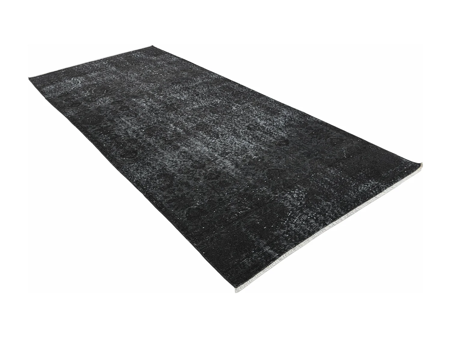 Tapis de laine 124x282 noir Ultra Vintage
