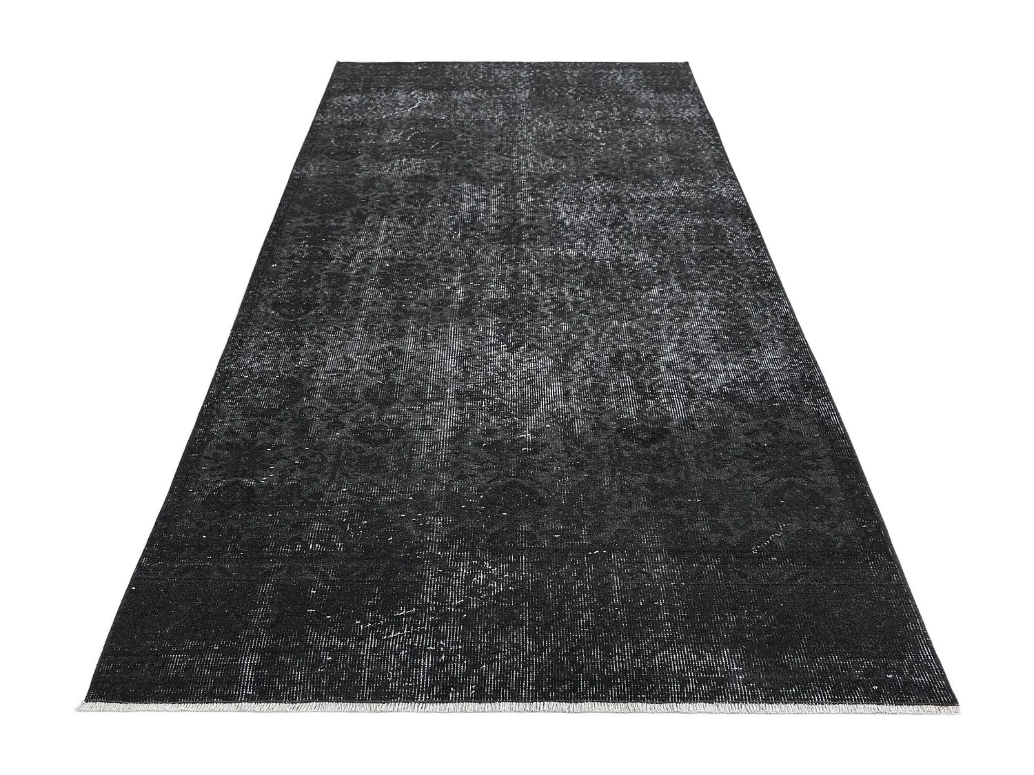 Tapis de laine 124x282 noir Ultra Vintage