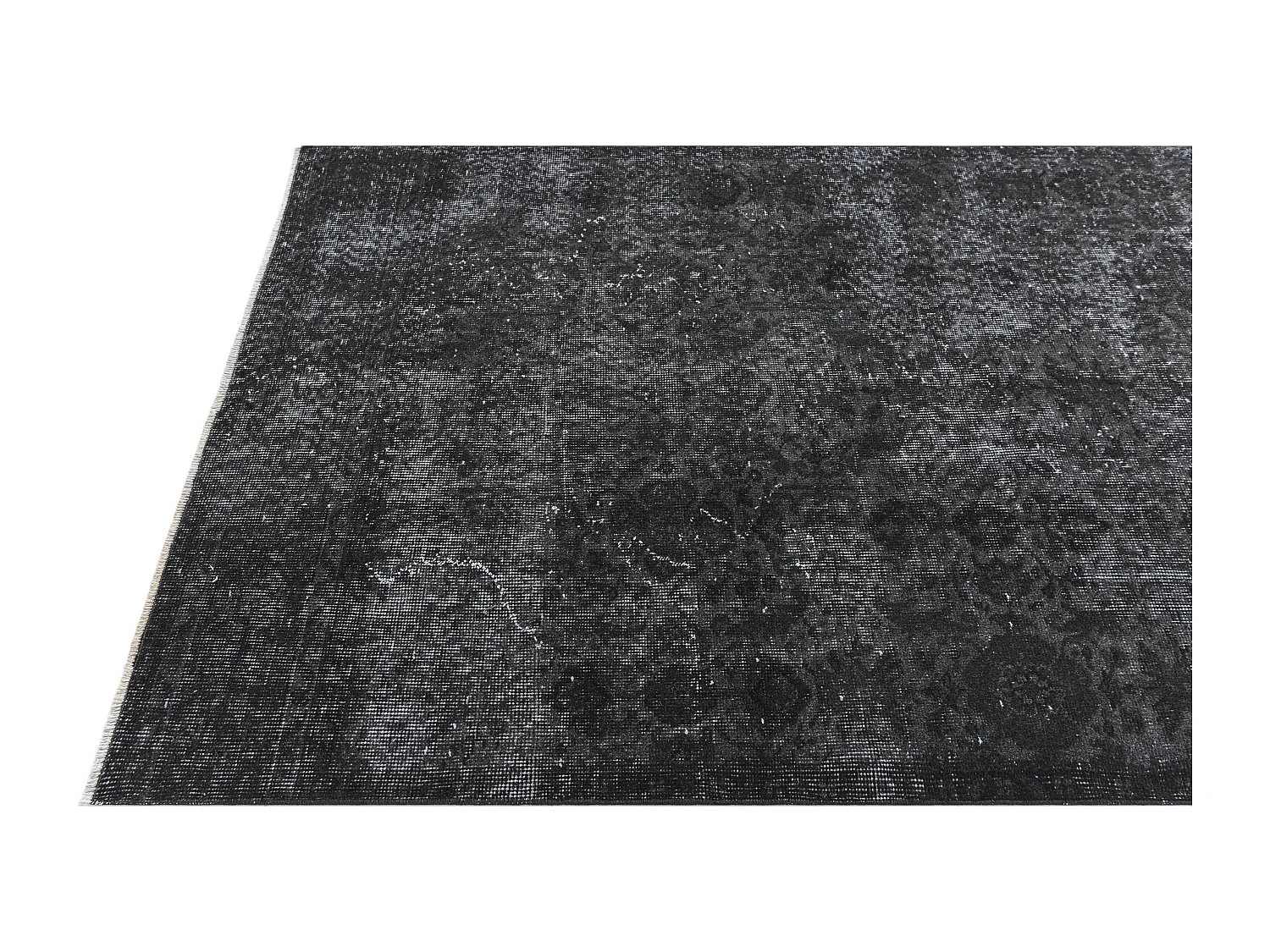 Tapis de laine 124x282 noir Ultra Vintage
