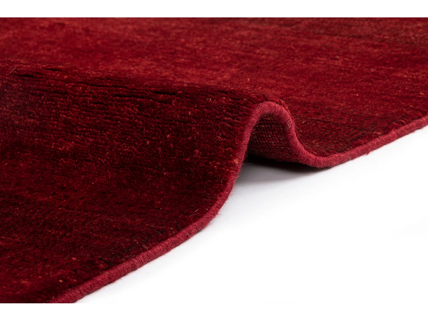 Tapis de laine 136x196 rouge Juma