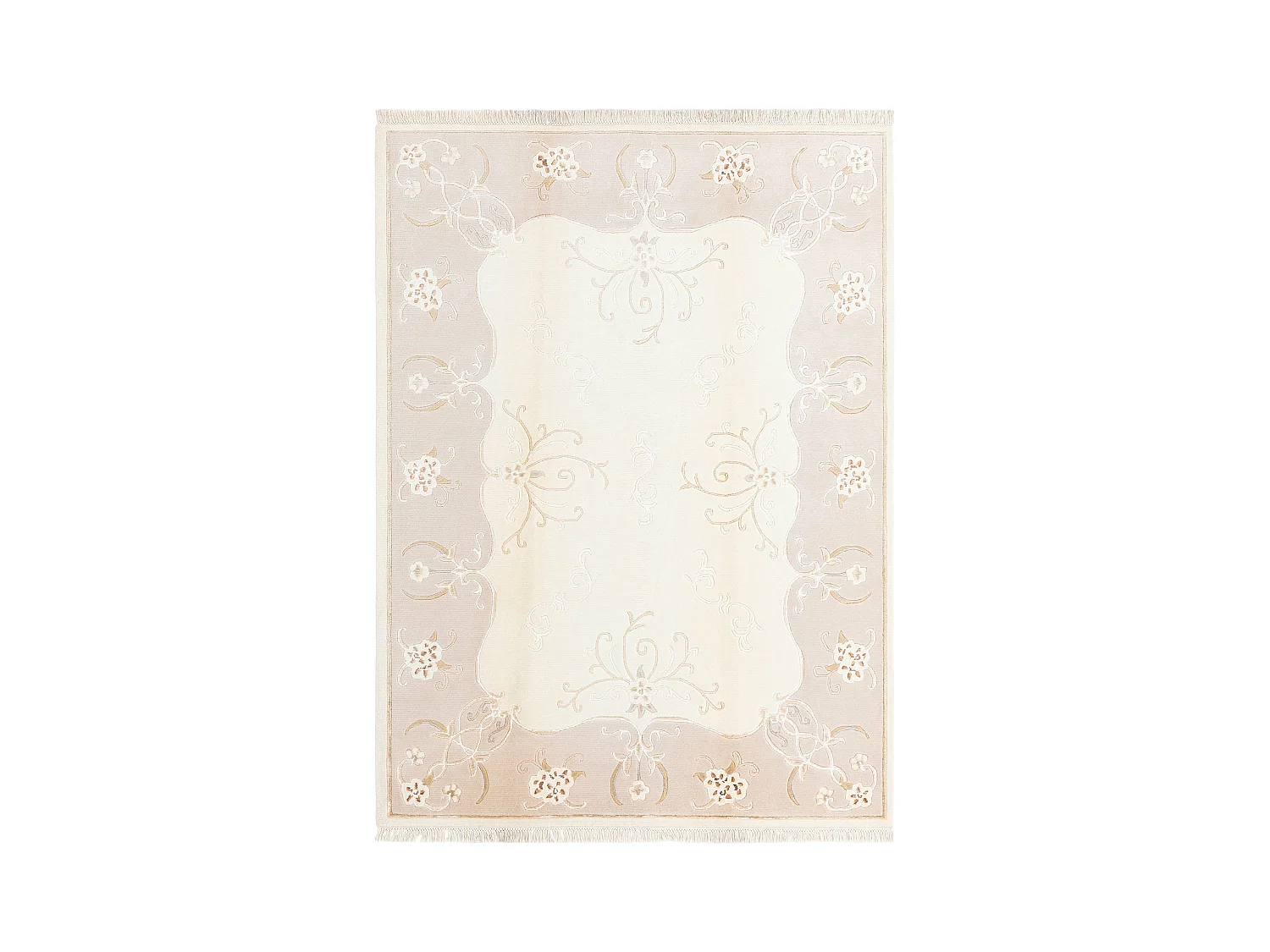 Tapis de laine 175x241 beige Darya
