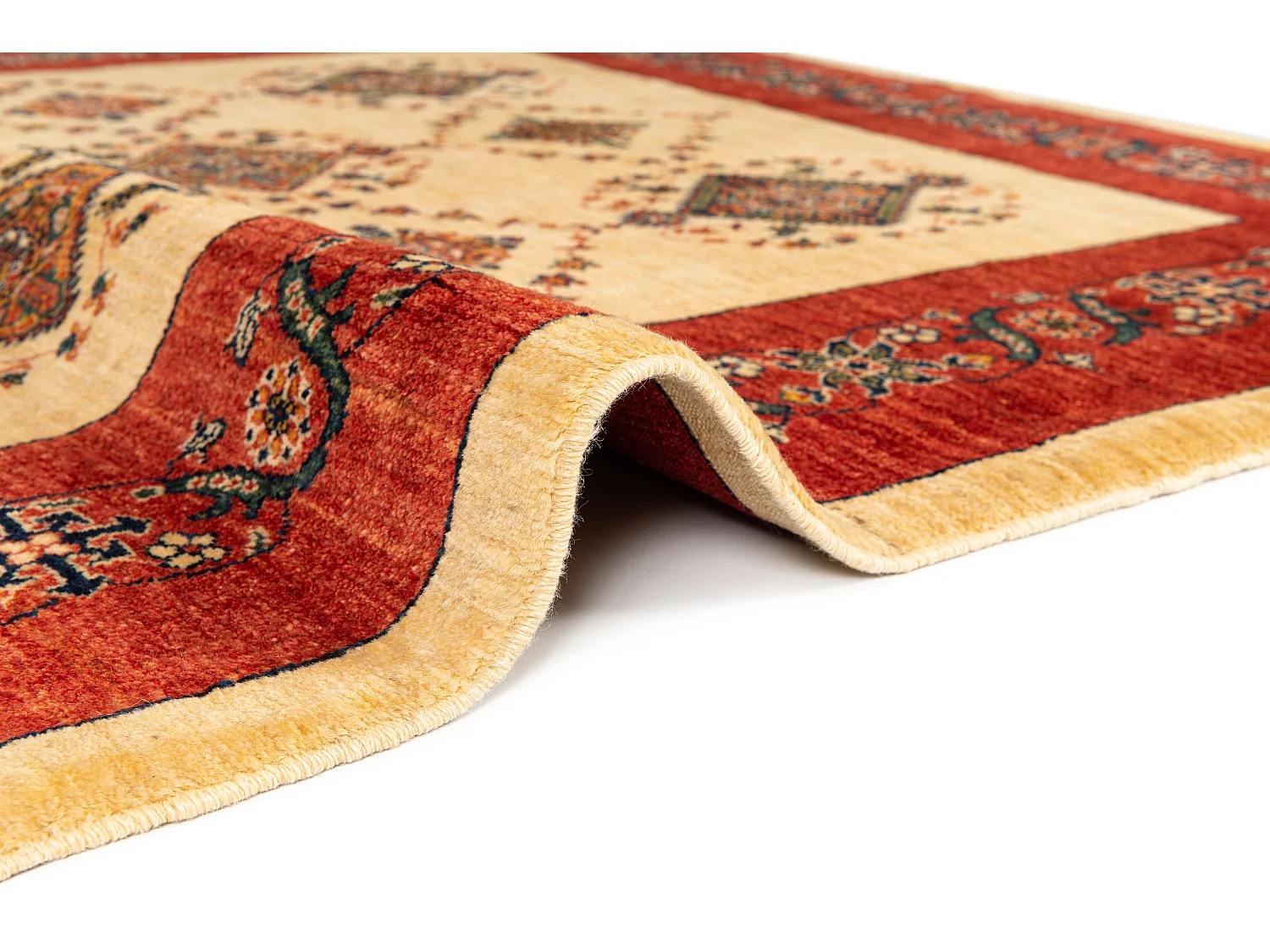 Wollteppich 167x225 Rot Kashkuli