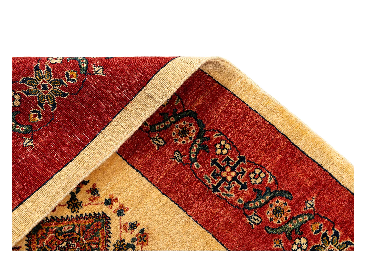 Tapis de laine 167x225 rouge Kashkuli