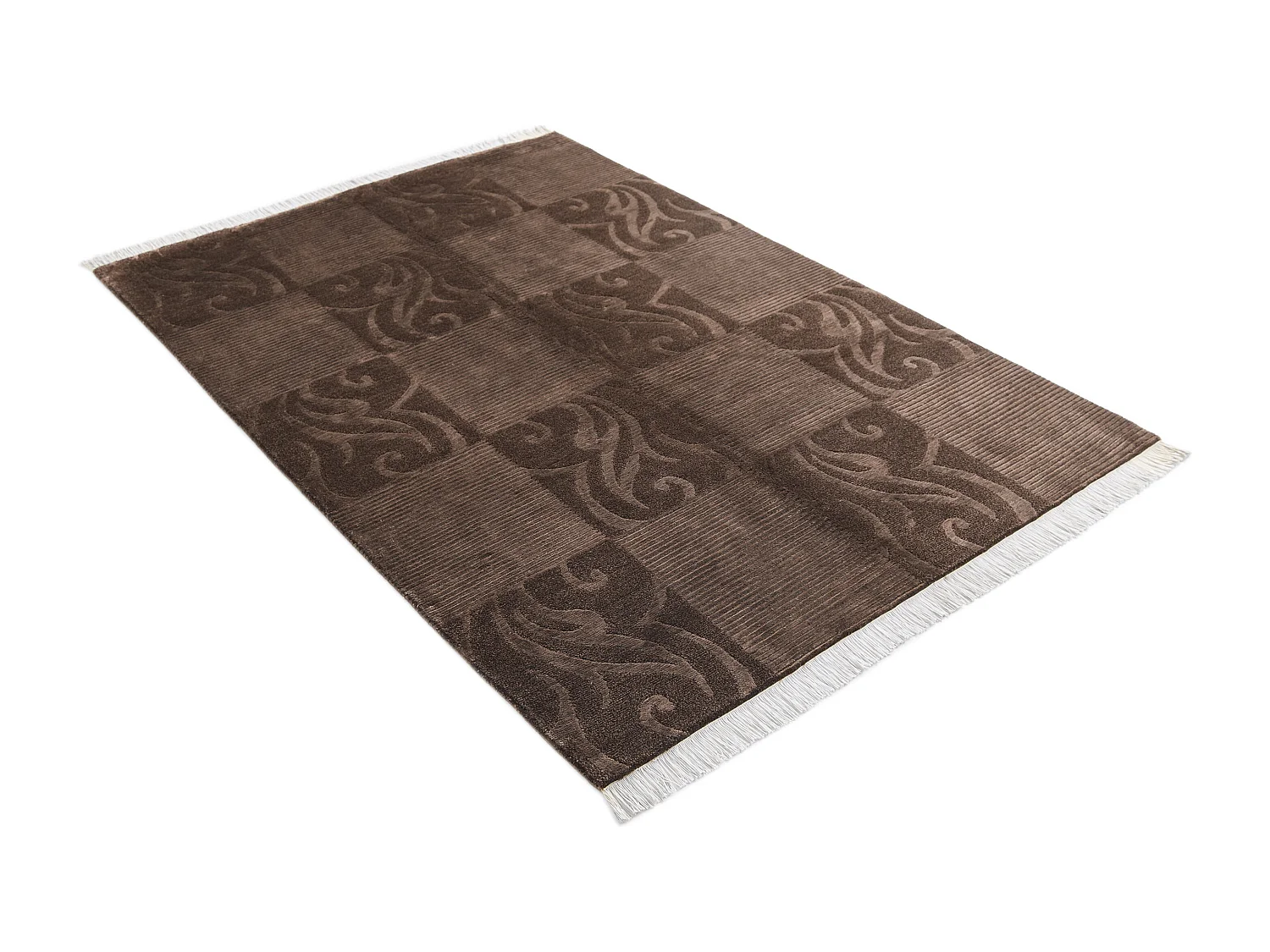 Tapis de laine 122x183 brun Darya