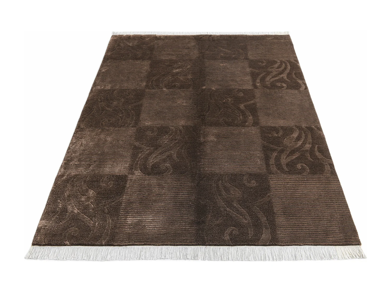 Tapis de laine 122x183 brun Darya
