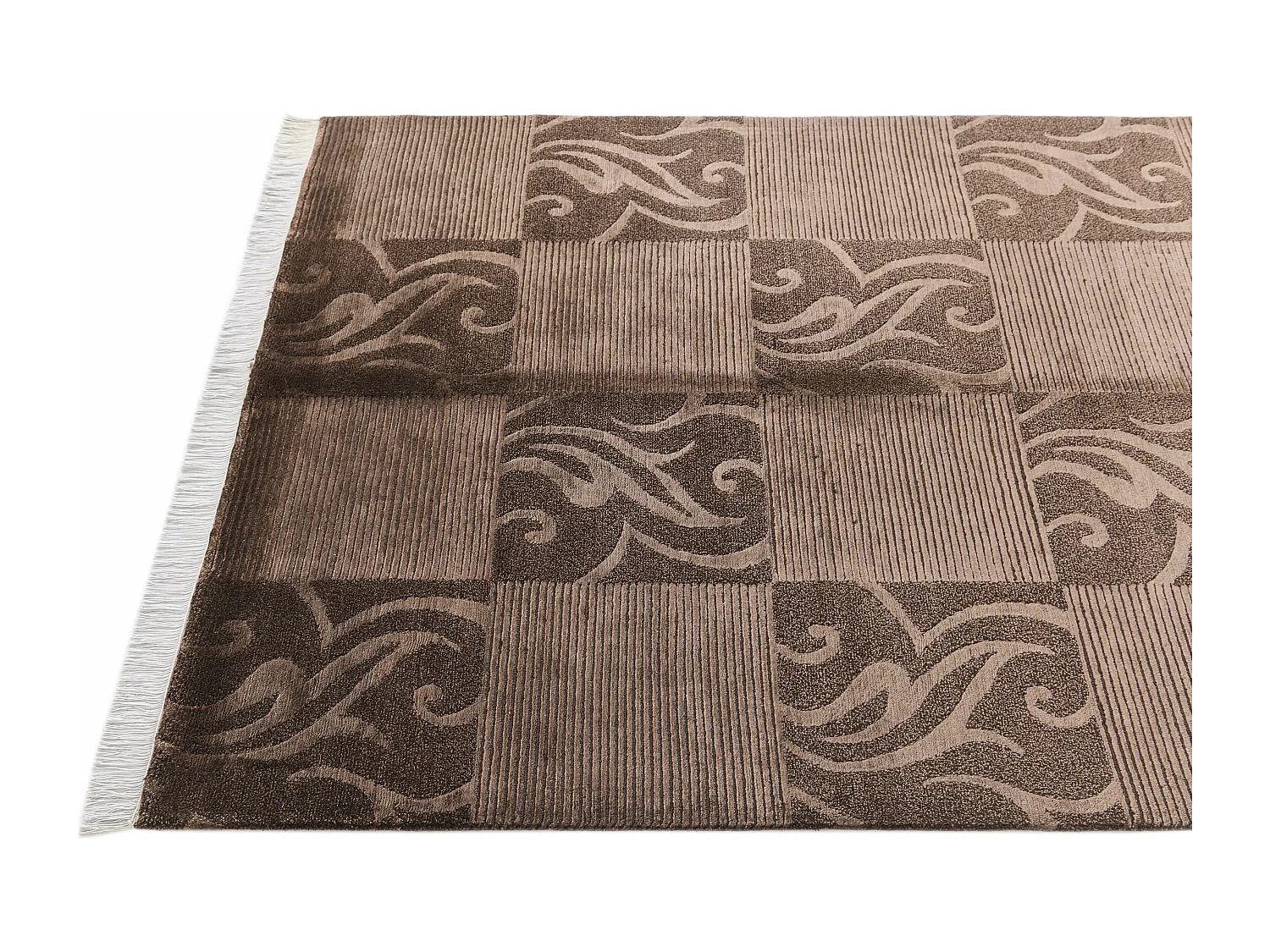 Tapis de laine 122x183 brun Darya