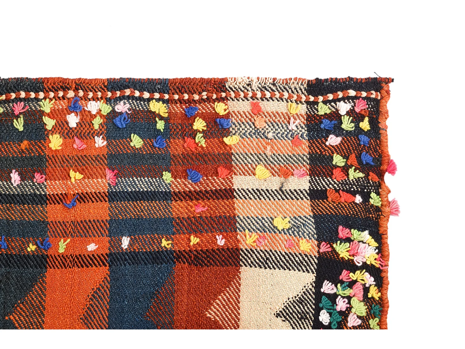 Wollteppich 172x219 Orange Jajim