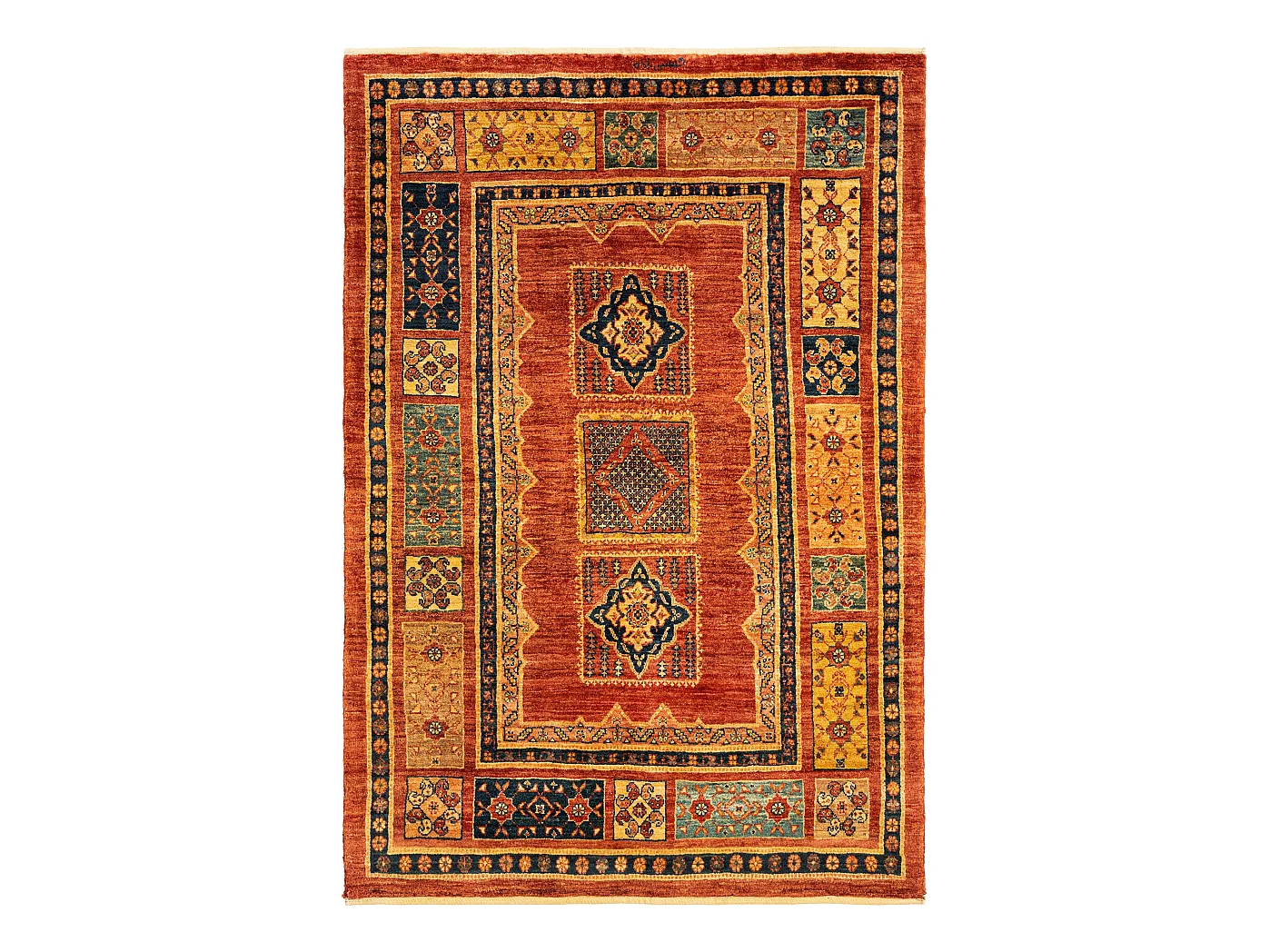 Tappeto in lana 110x163 rosso Kashkuli