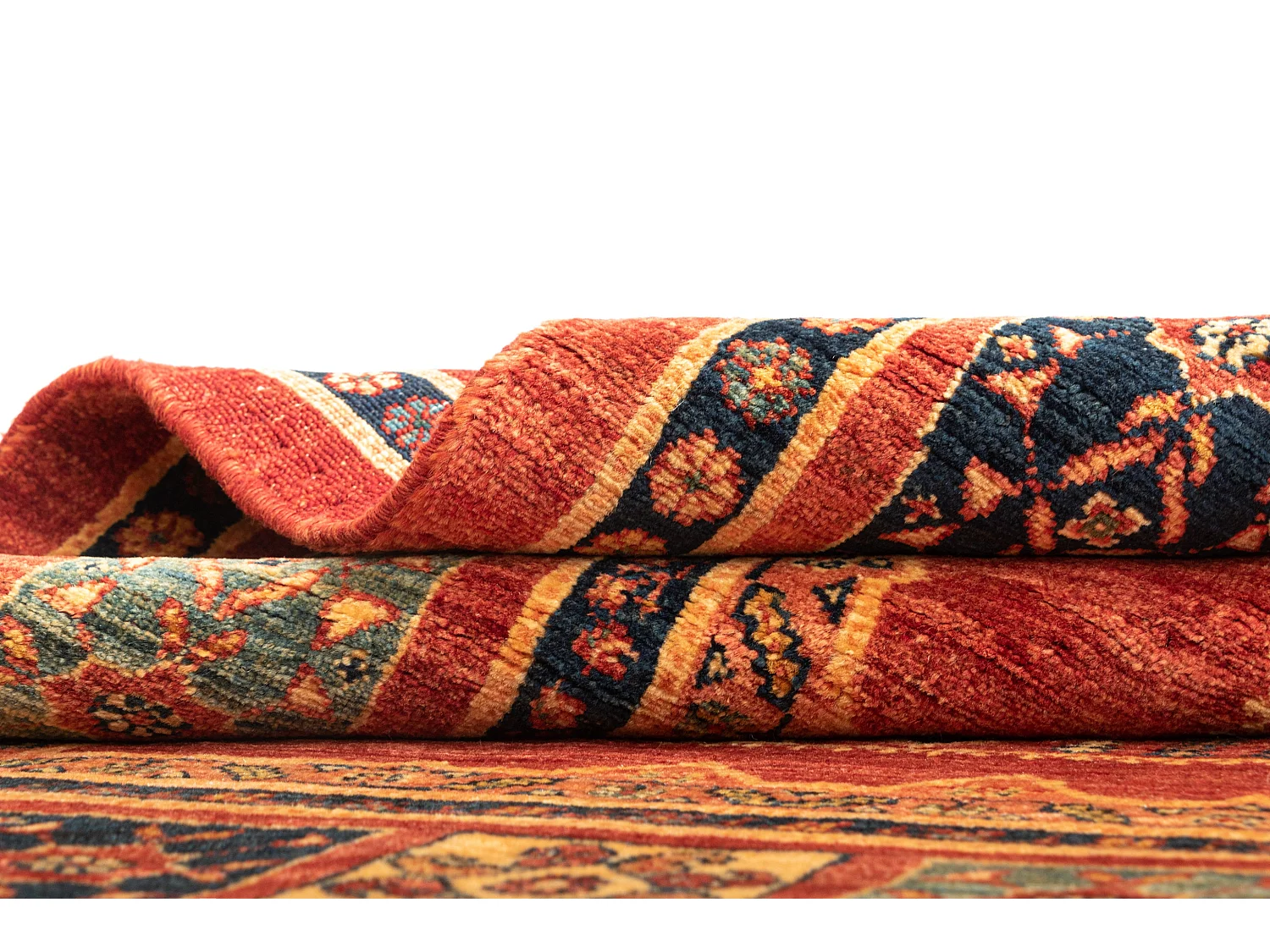 Tapis de laine 110x163 rouge Kashkuli