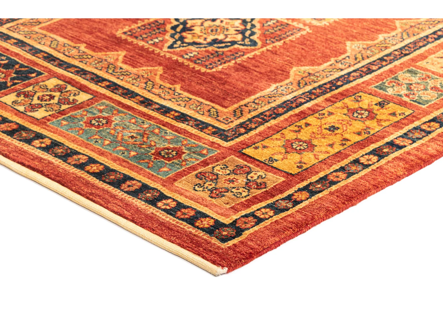 Tapis de laine 110x163 rouge Kashkuli
