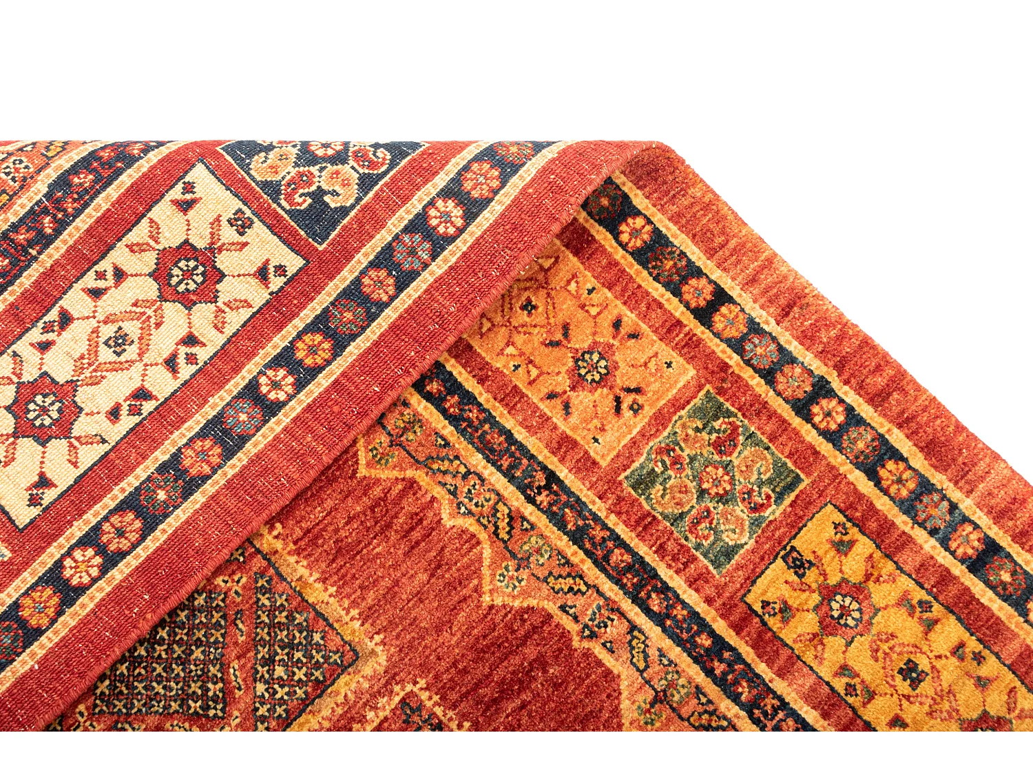 Tapis de laine 110x163 rouge Kashkuli