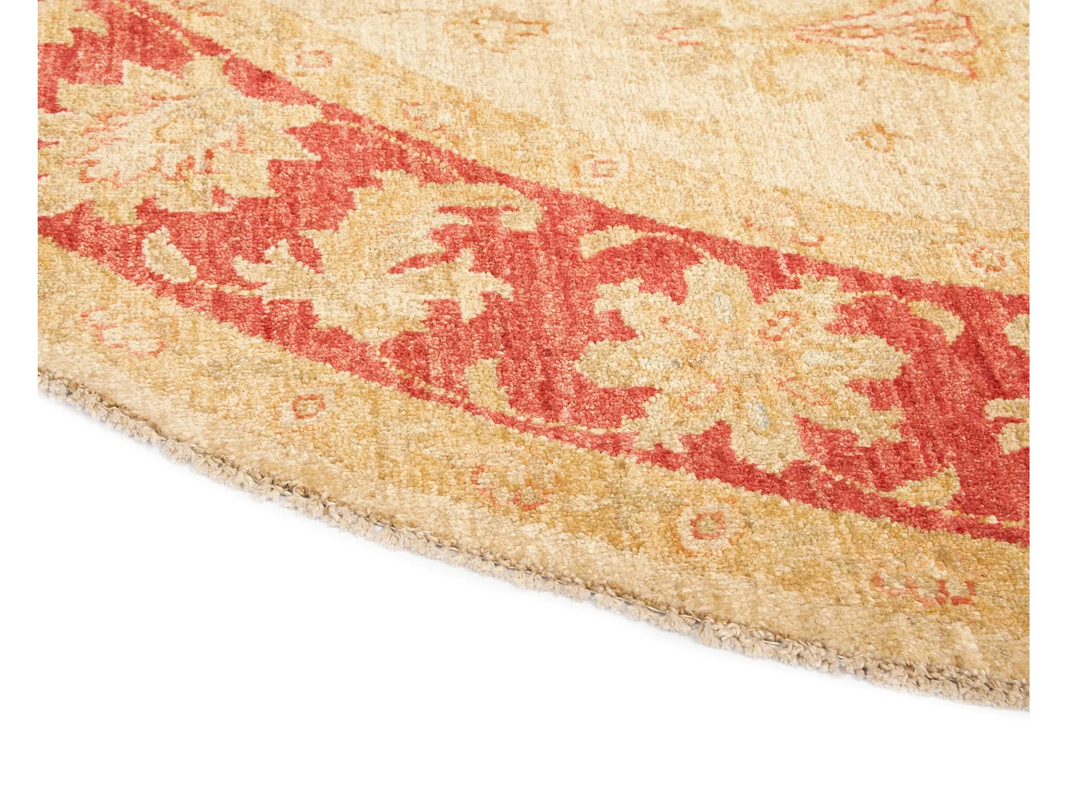 Wollteppich 198x200 Beige Kaizar