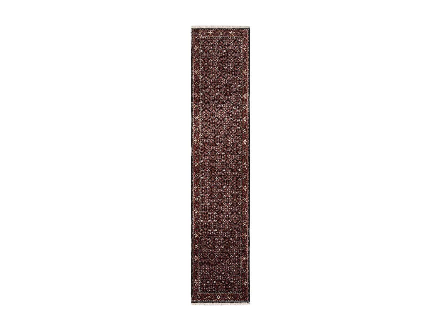 Tapis de couloir en laine 85x395 rouge Bidjar