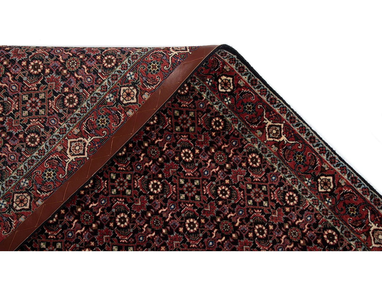 Tapis de couloir en laine 85x395 rouge Bidjar