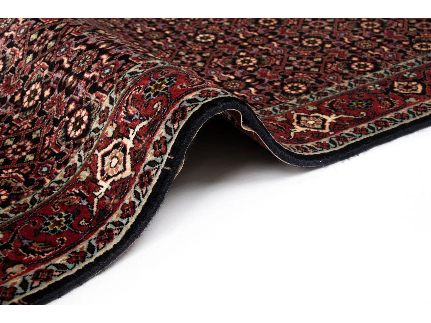 Tapis de couloir en laine 85x395 rouge Bidjar