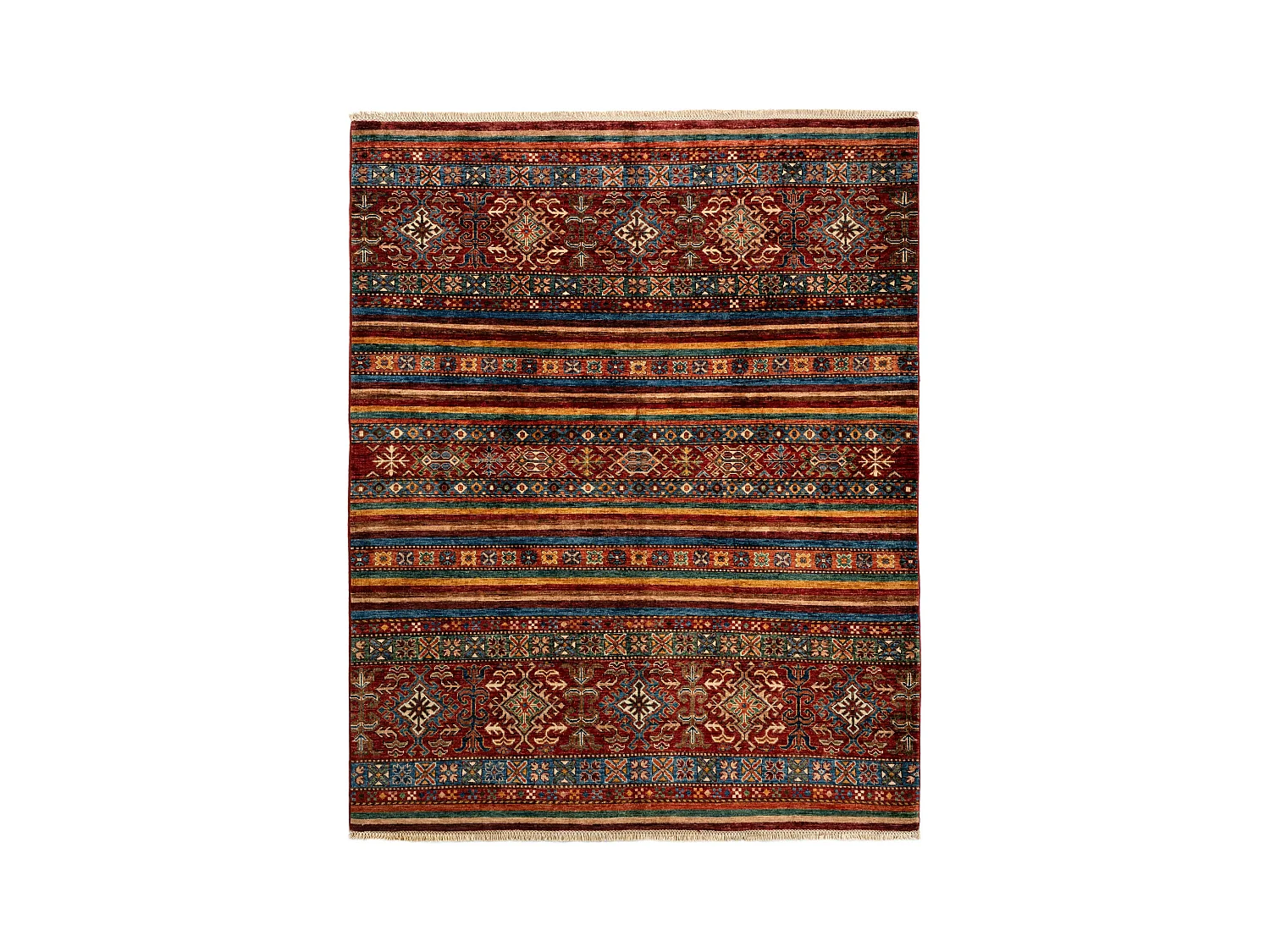 Tapis de laine 157x202 multicolore Torkman