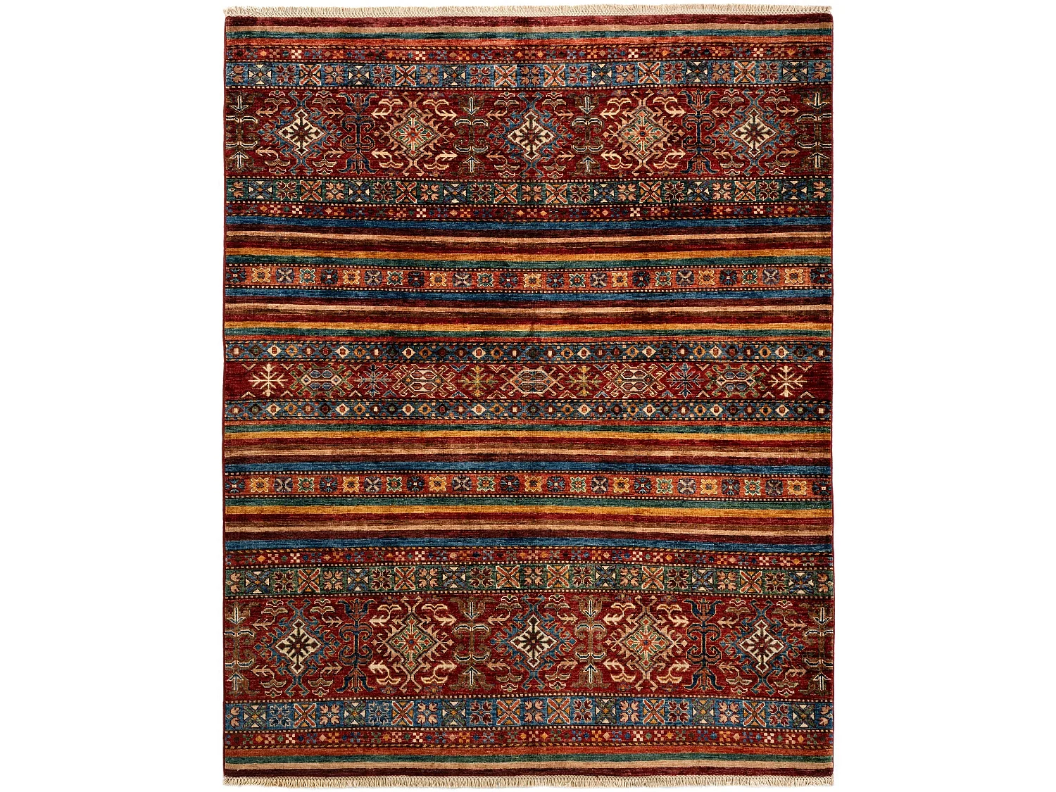 Tapis de laine 157x202 multicolore Torkman