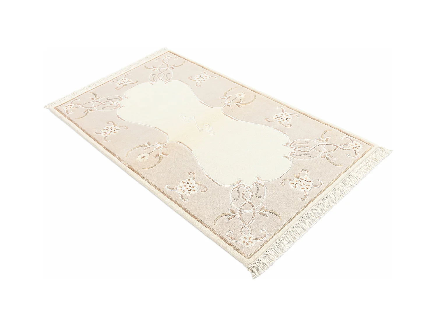 Tapis de laine 84x152 beige Darya