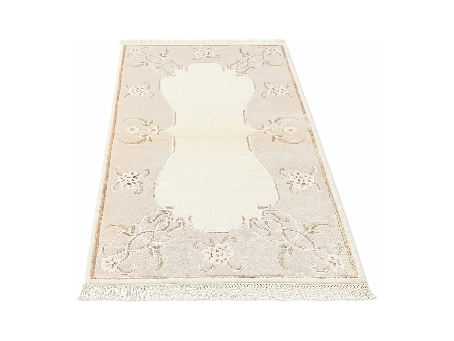 Tapis de laine 84x152 beige Darya