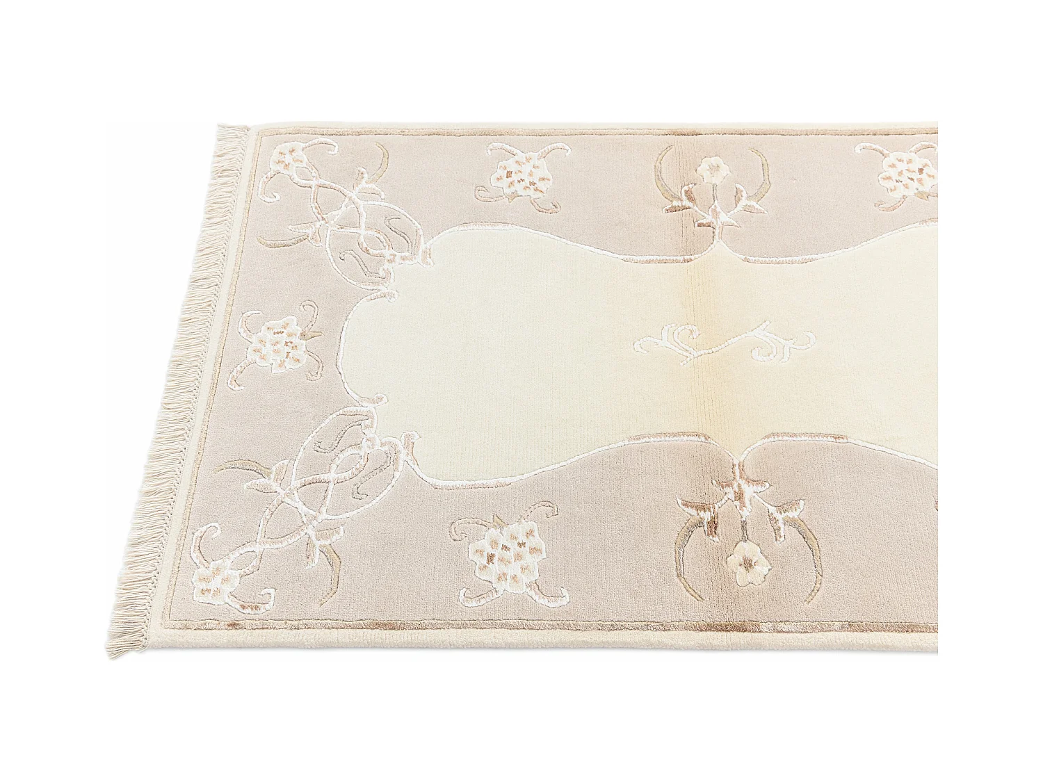 Tapis de laine 84x152 beige Darya