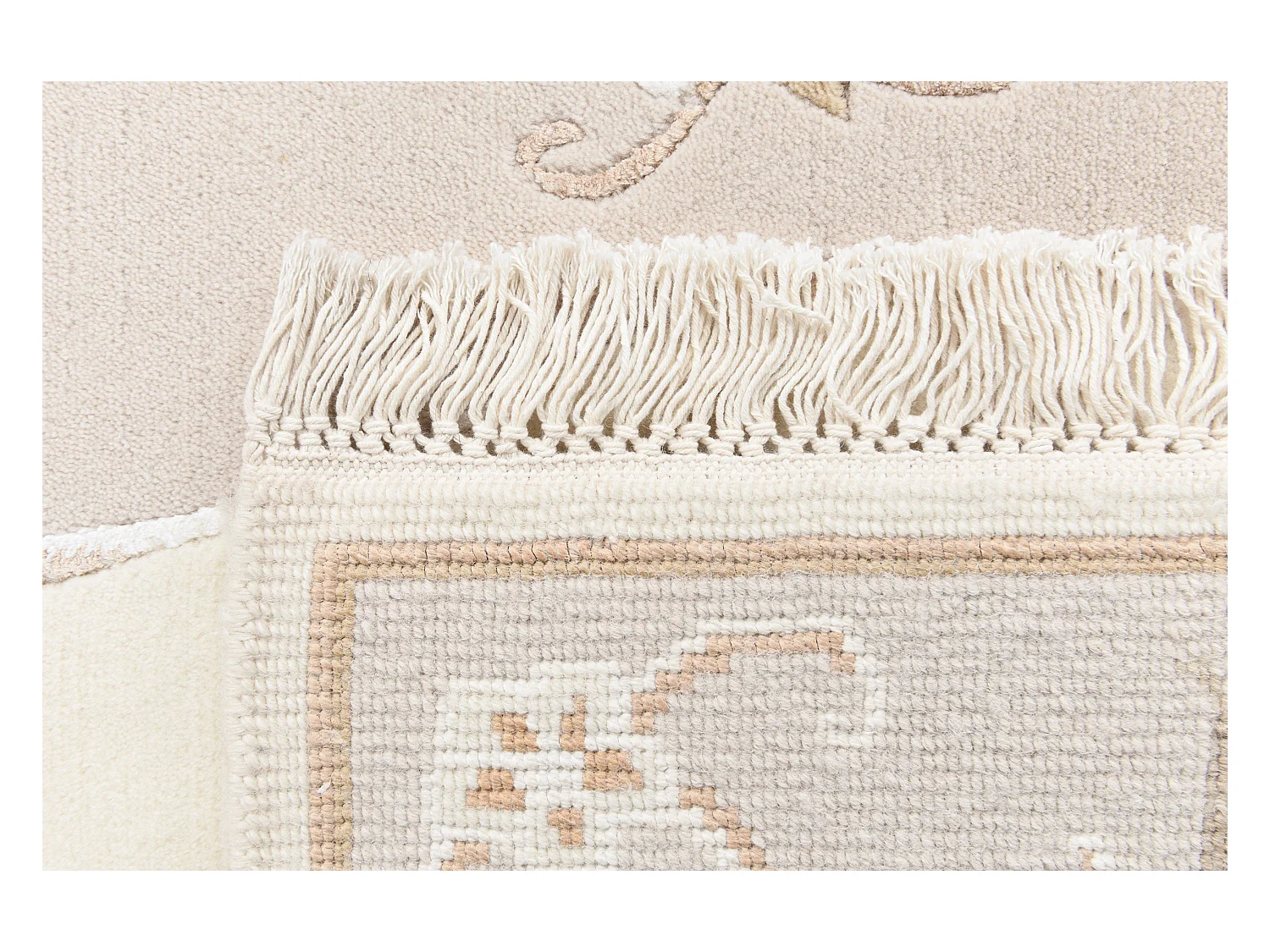 Tapis de laine 84x152 beige Darya