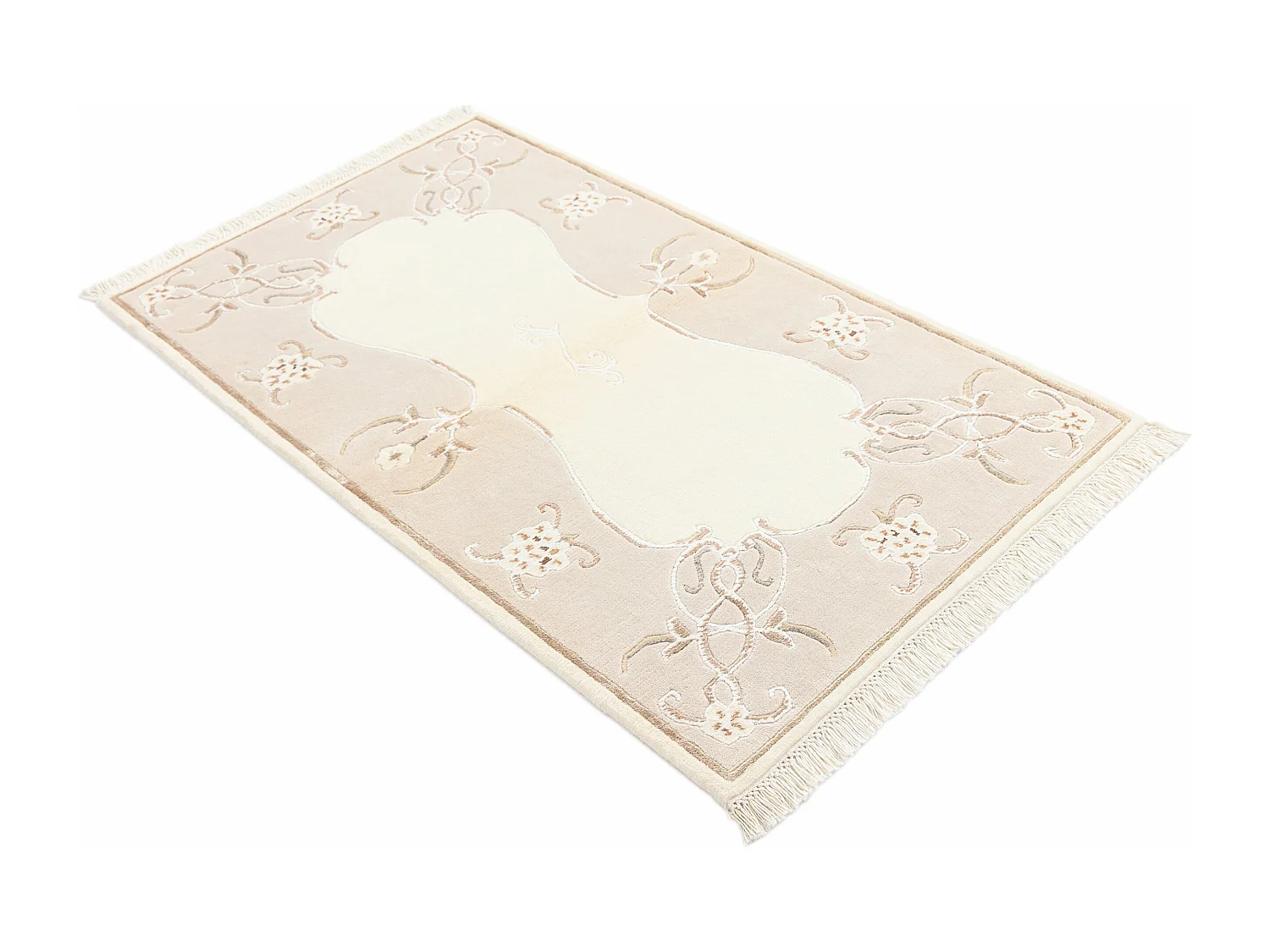Tapis de laine 84x152 beige Darya
