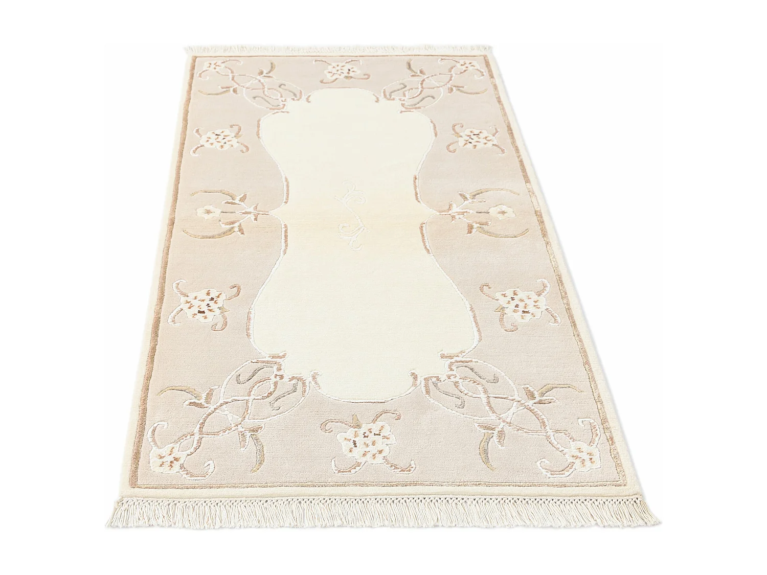 Tapis de laine 84x152 beige Darya