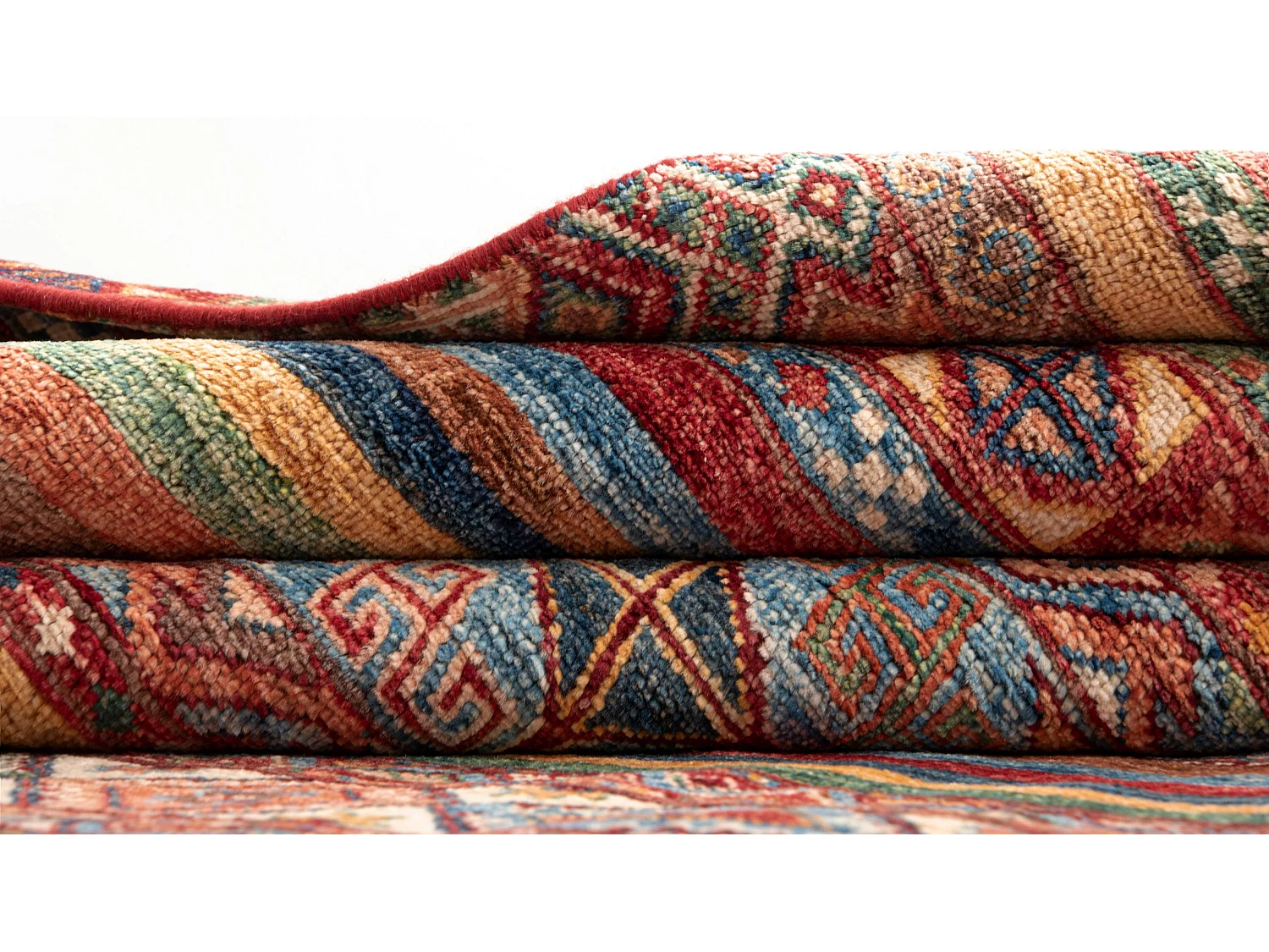 Tappeto in lana 251x294 rosso Torkman