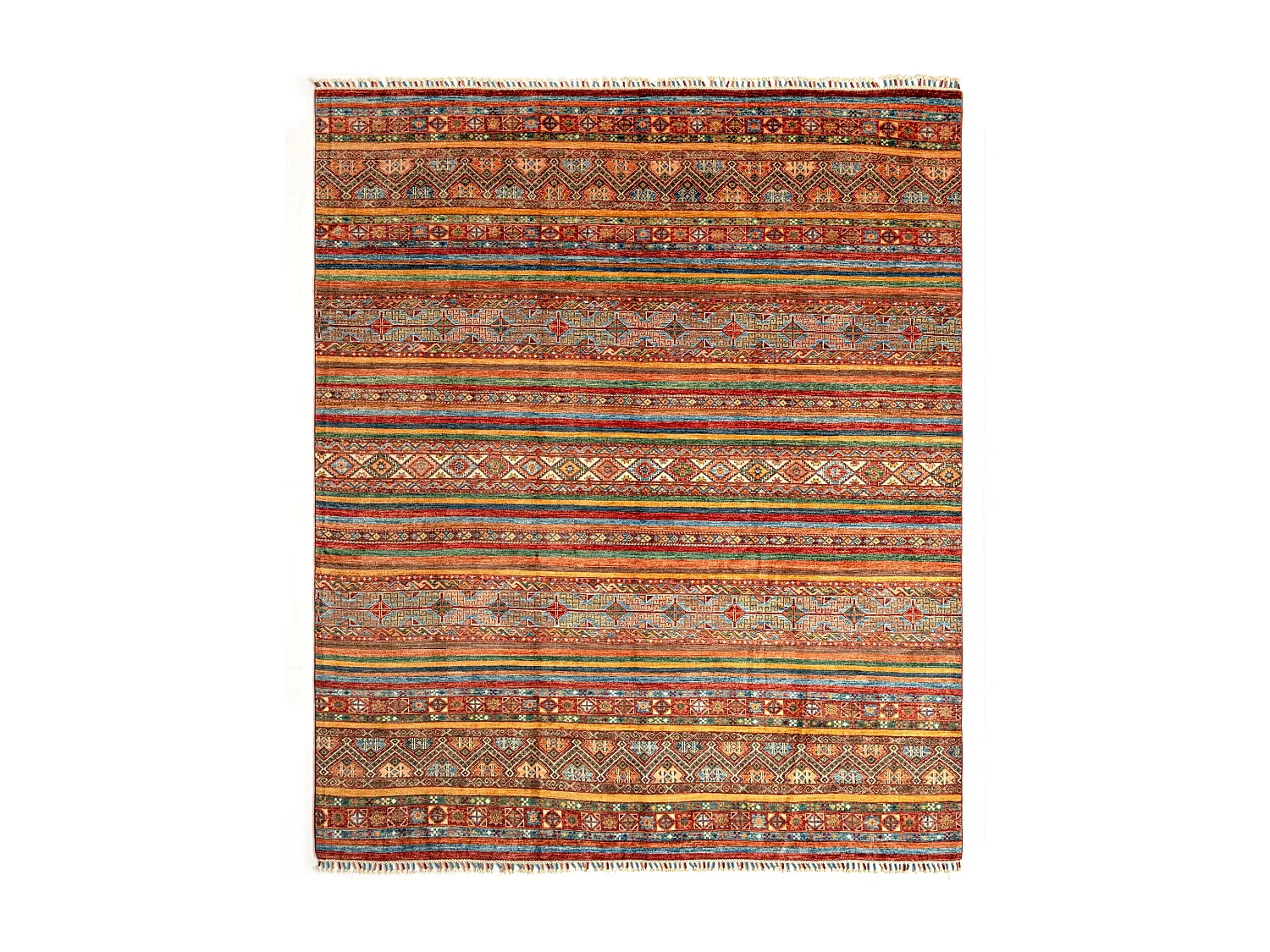 Tappeto in lana 251x294 rosso Torkman