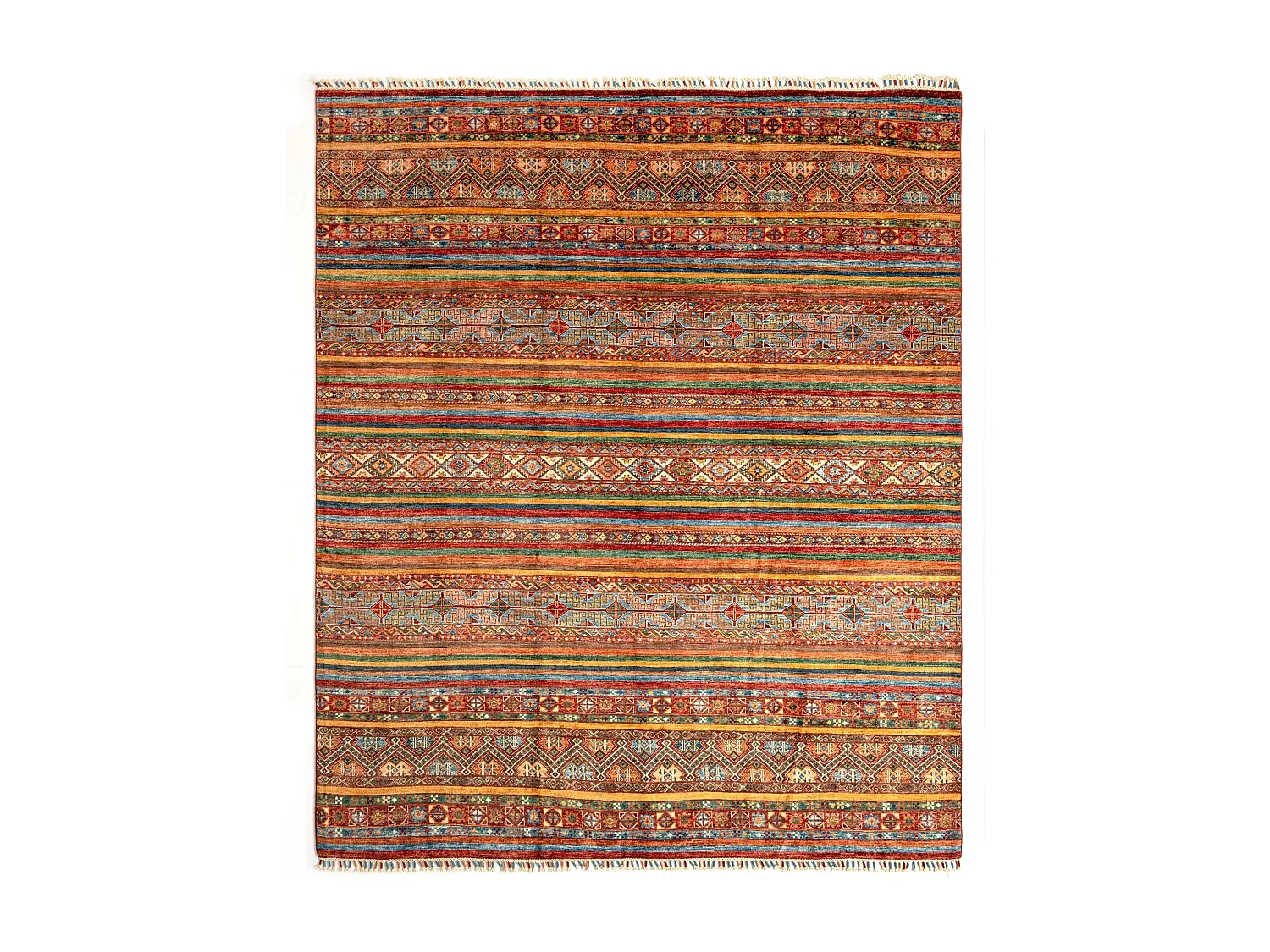 Tappeto in lana 251x294 rosso Torkman