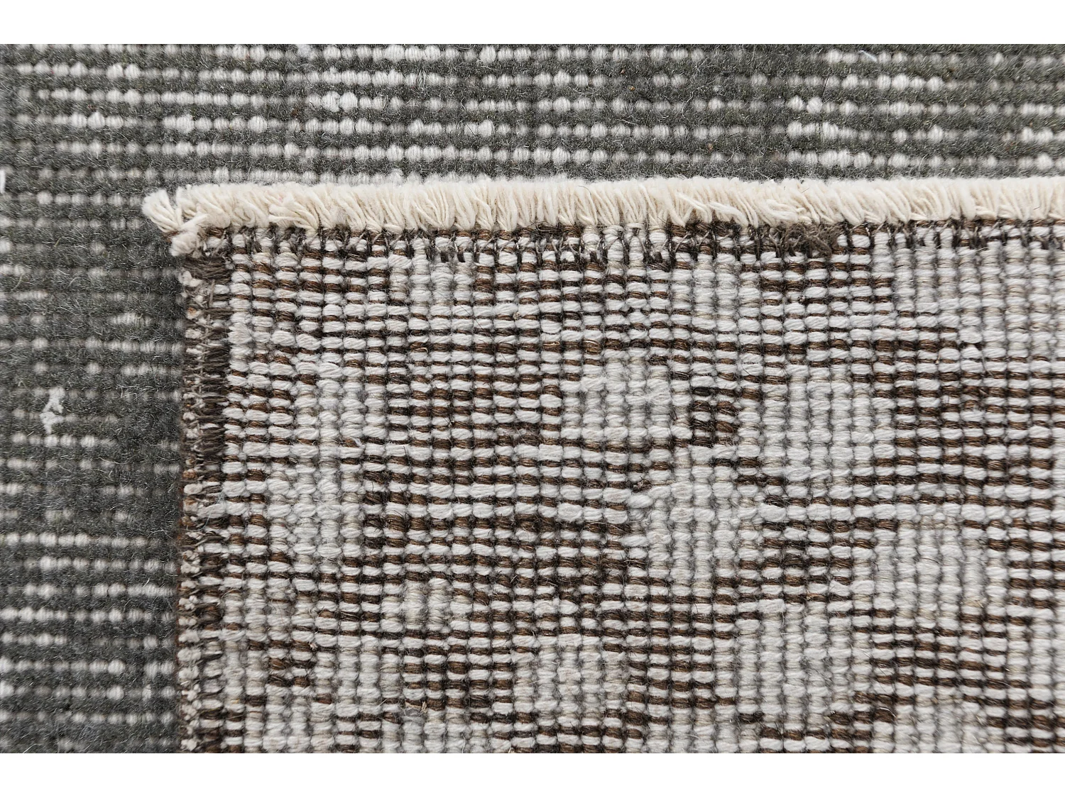 Tapis de laine 191x302 gris Ultra Vintage