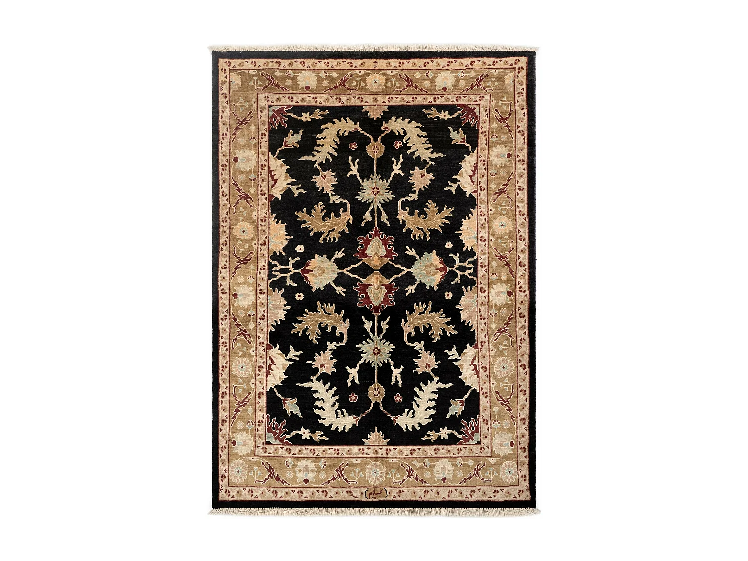 Tapis de laine 160x220 beige Ziegler