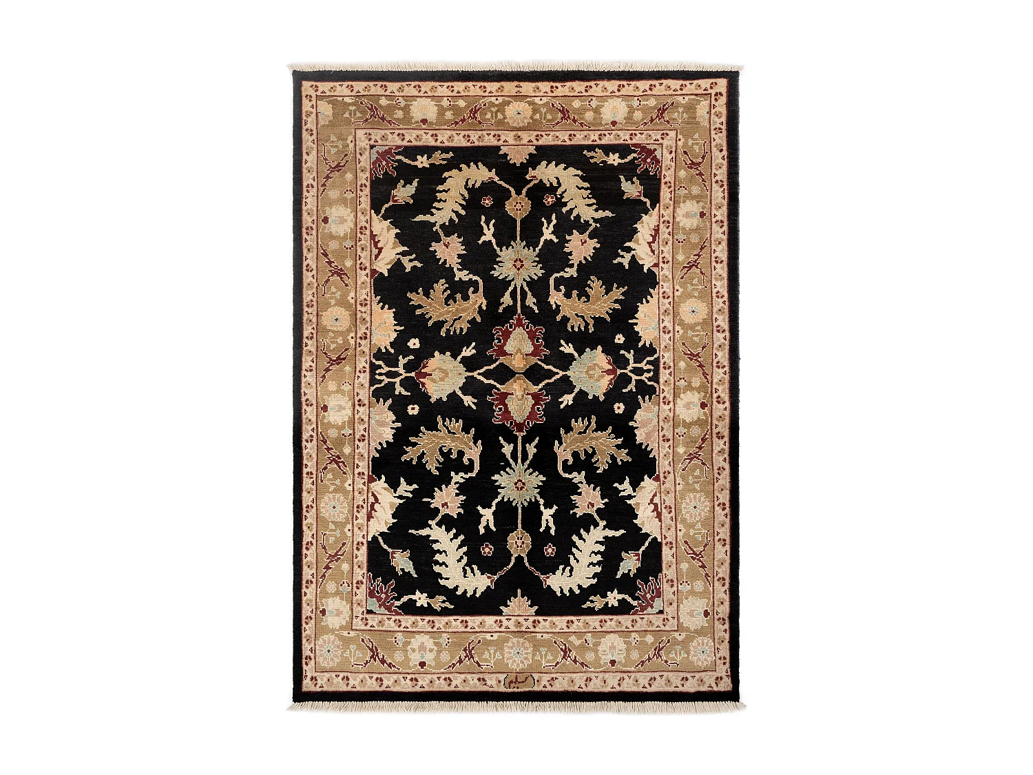 Tapis de laine 160x220 beige Ziegler