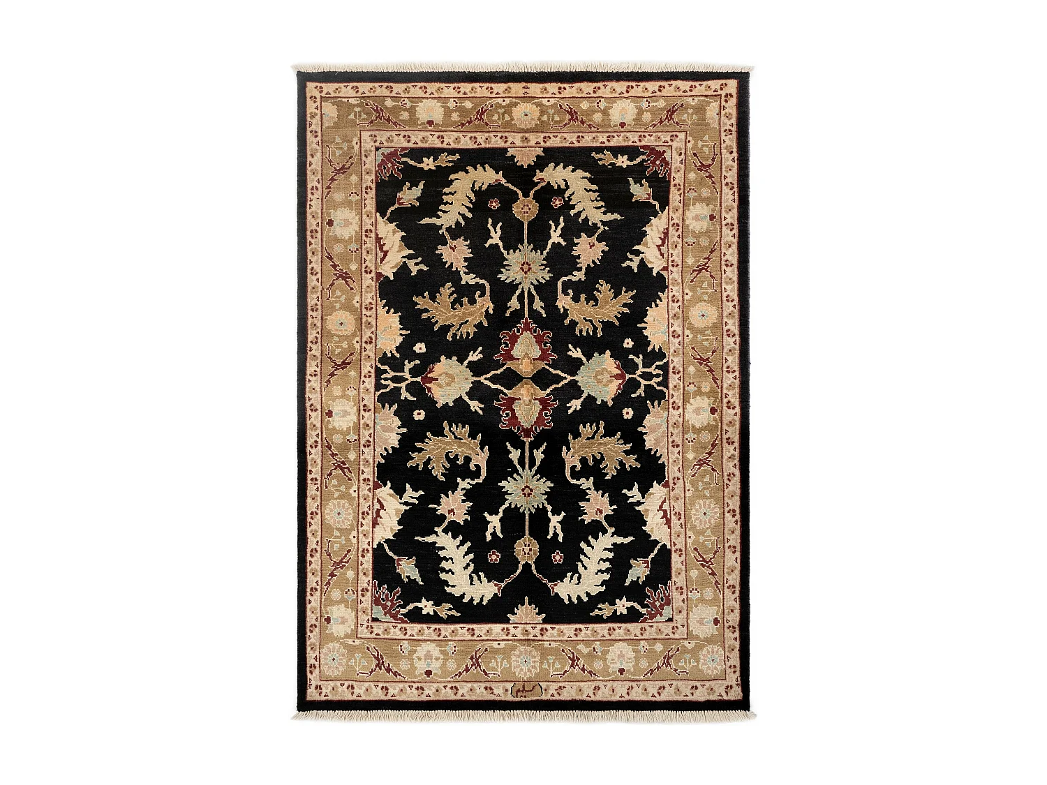 Tapis de laine 160x220 beige Ziegler