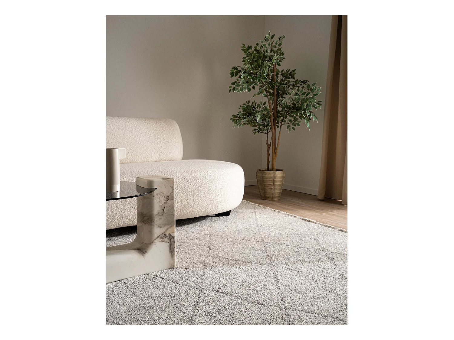 Tapis 125x185 gris St. Gallen Folklore