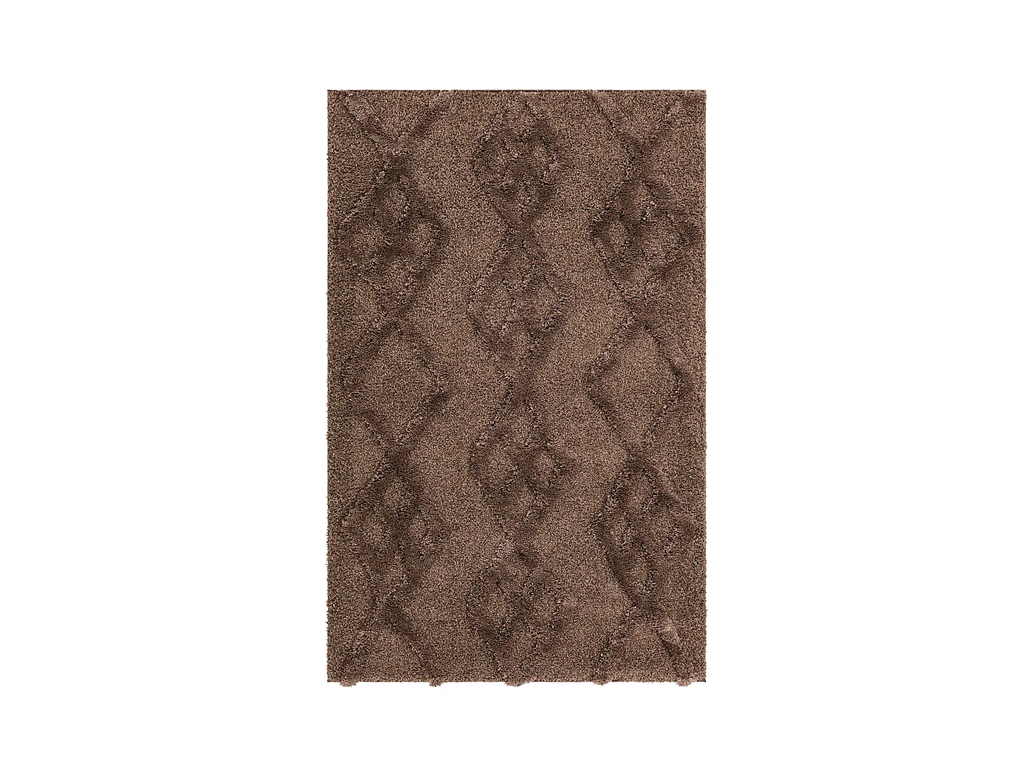 Hoogpolig tapijt 245x160 Donkerbruin Thun Tribus