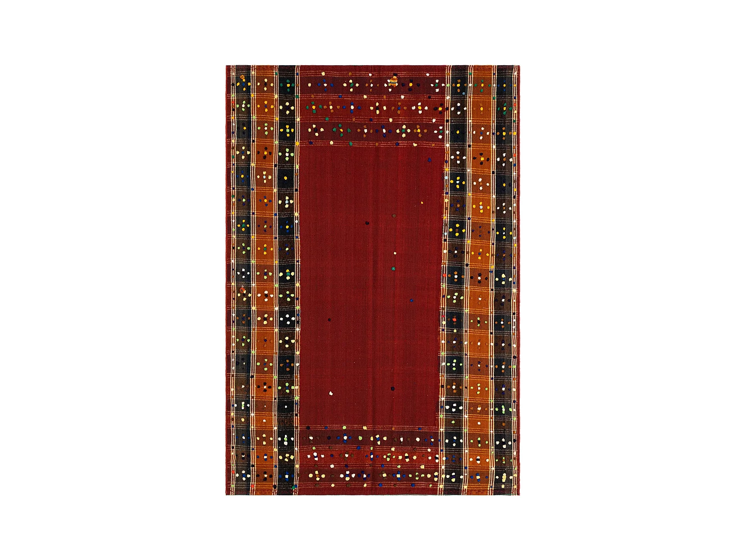 Wollteppich 142x205 Beige Jajim