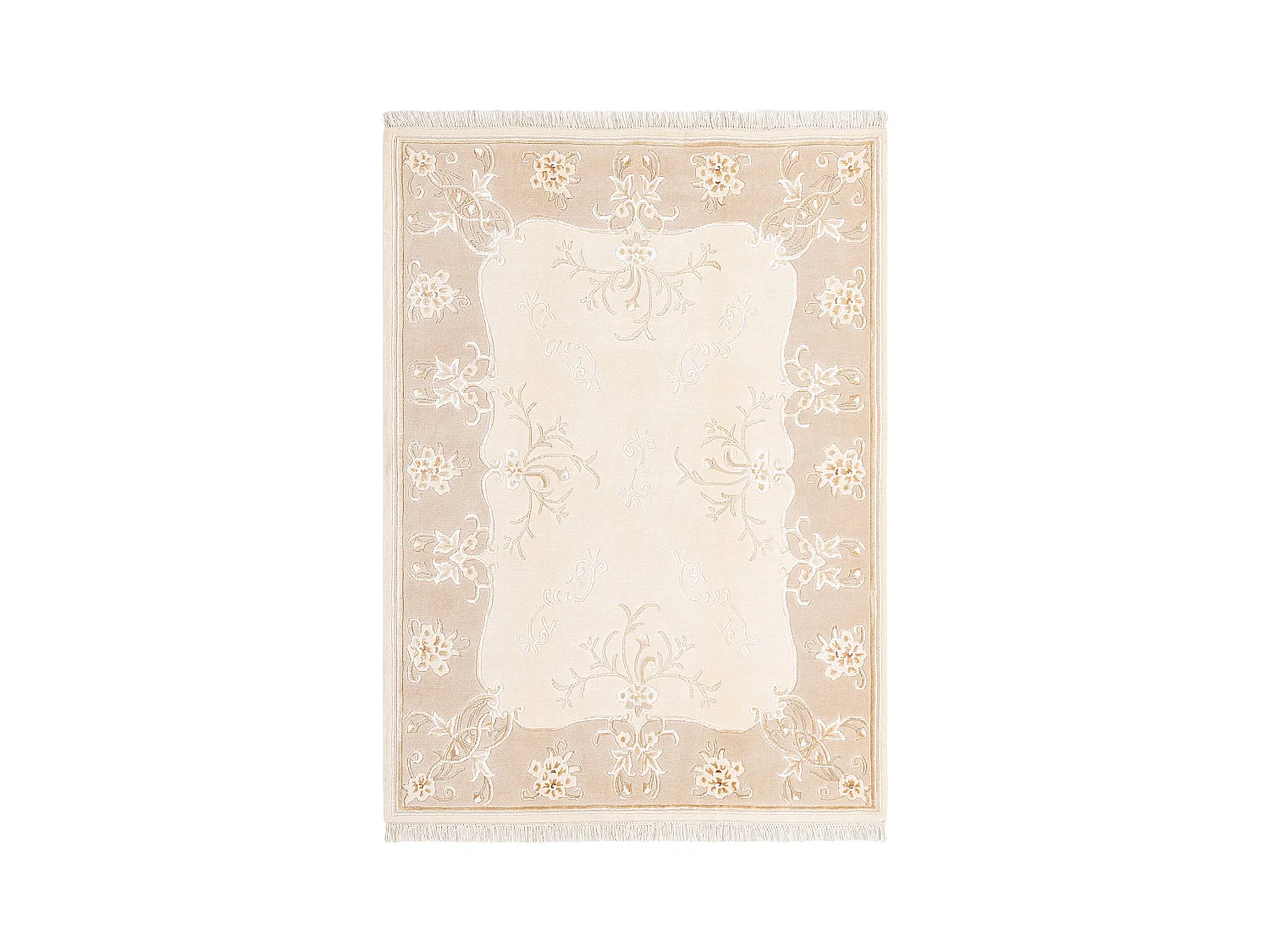 Tapis de laine 150x206 beige Darya