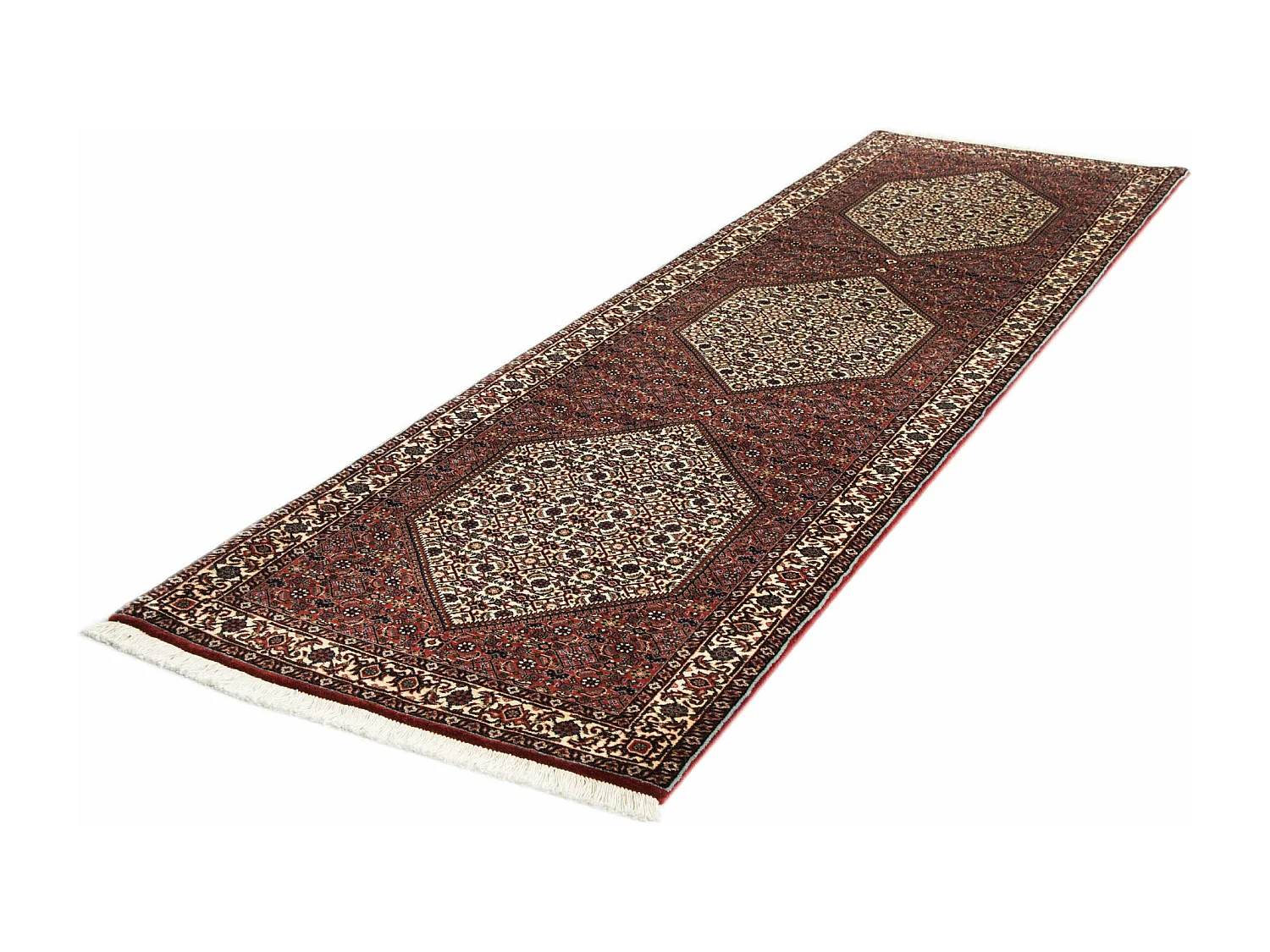 Tapis de couloir en laine 81x299 orange Bidjar