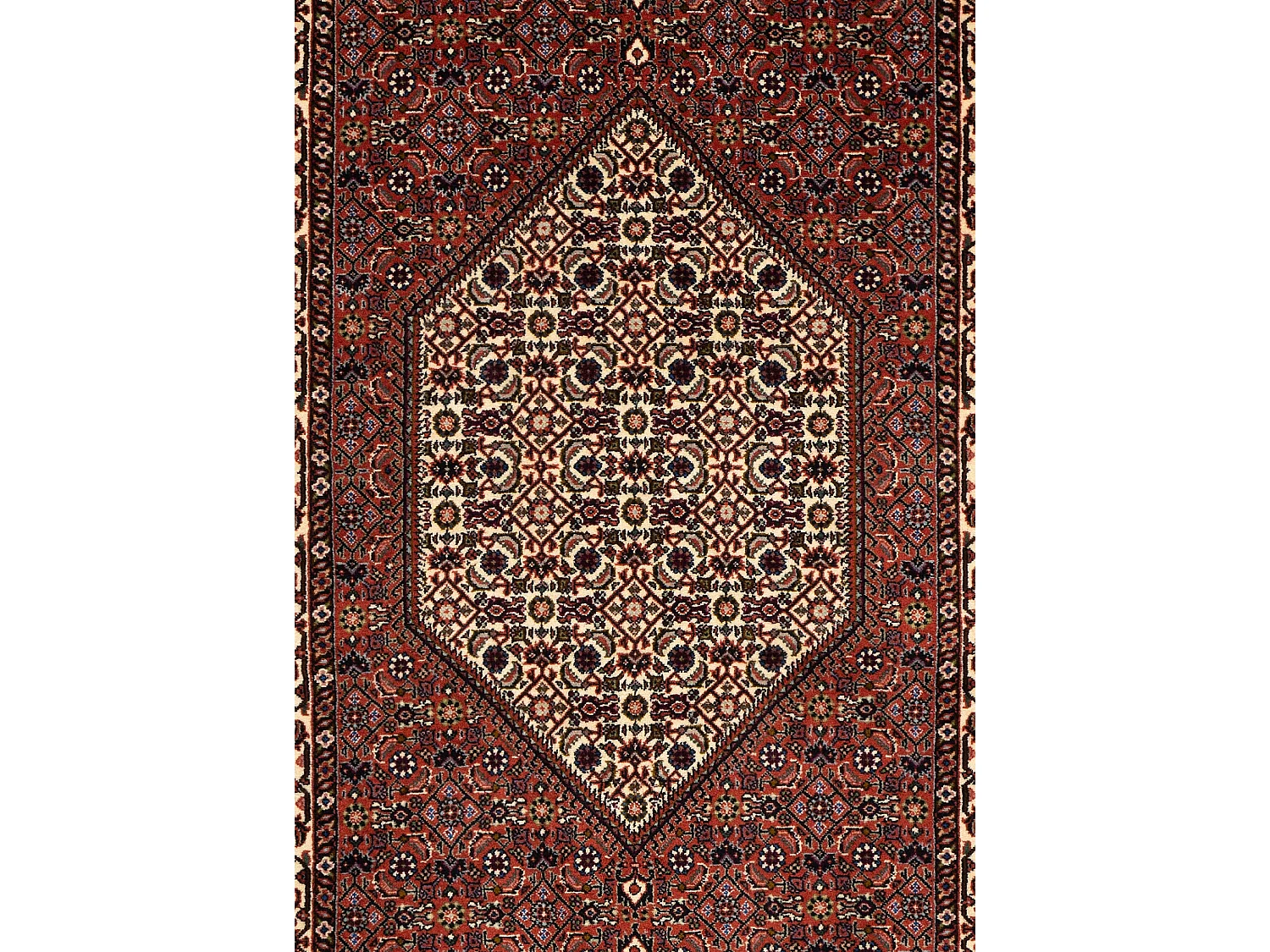 Tapis de couloir en laine 81x299 orange Bidjar